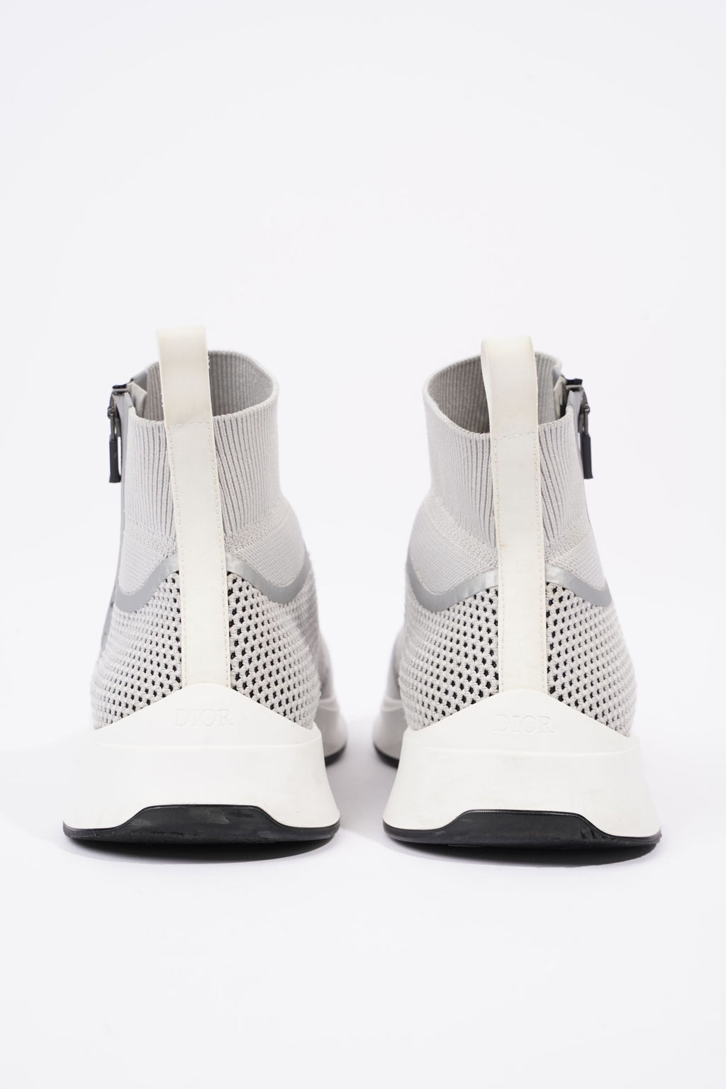 Christian Dior Mens Cloth High Trainers Grey EU 41 / UK 7