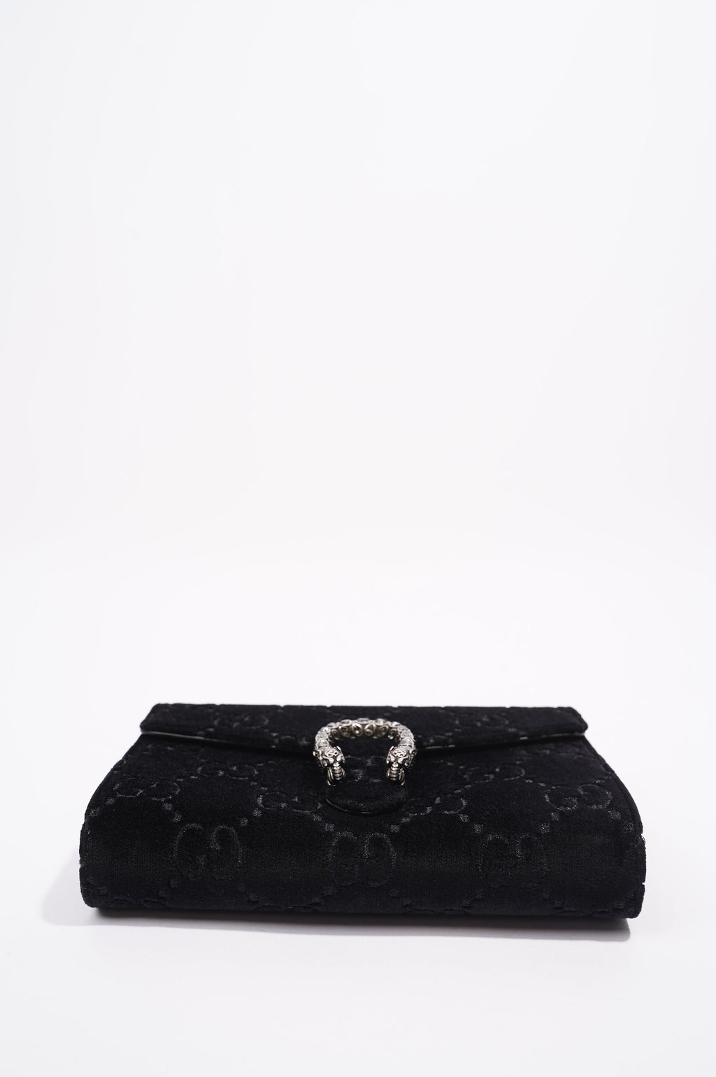 Gucci Dionysus GG Chain Wallet Black Velvet