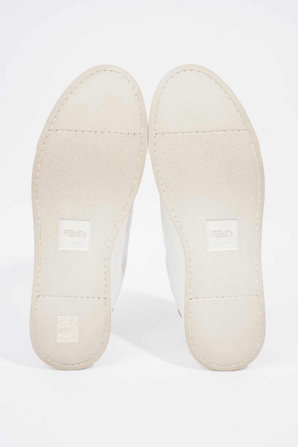 Fendi Womens Leather Sneakers White EU 39 / UK 6