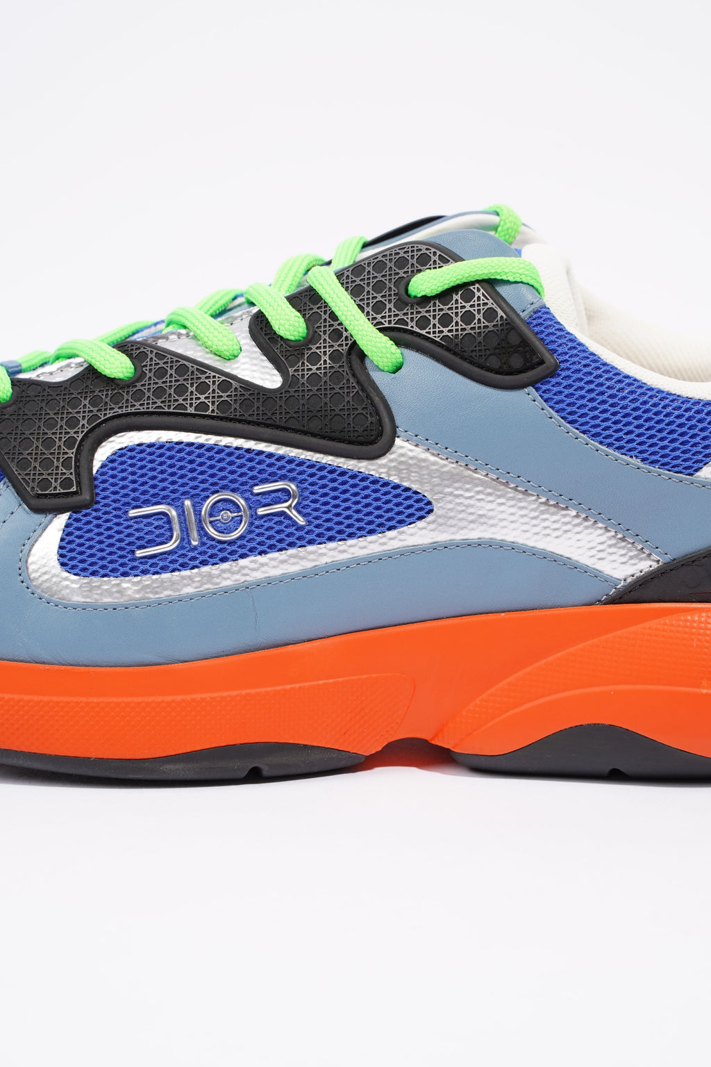 Christian Dior Mens B24 Sorayama Low Top Blue / Orange / Green EU 44 / UK 10