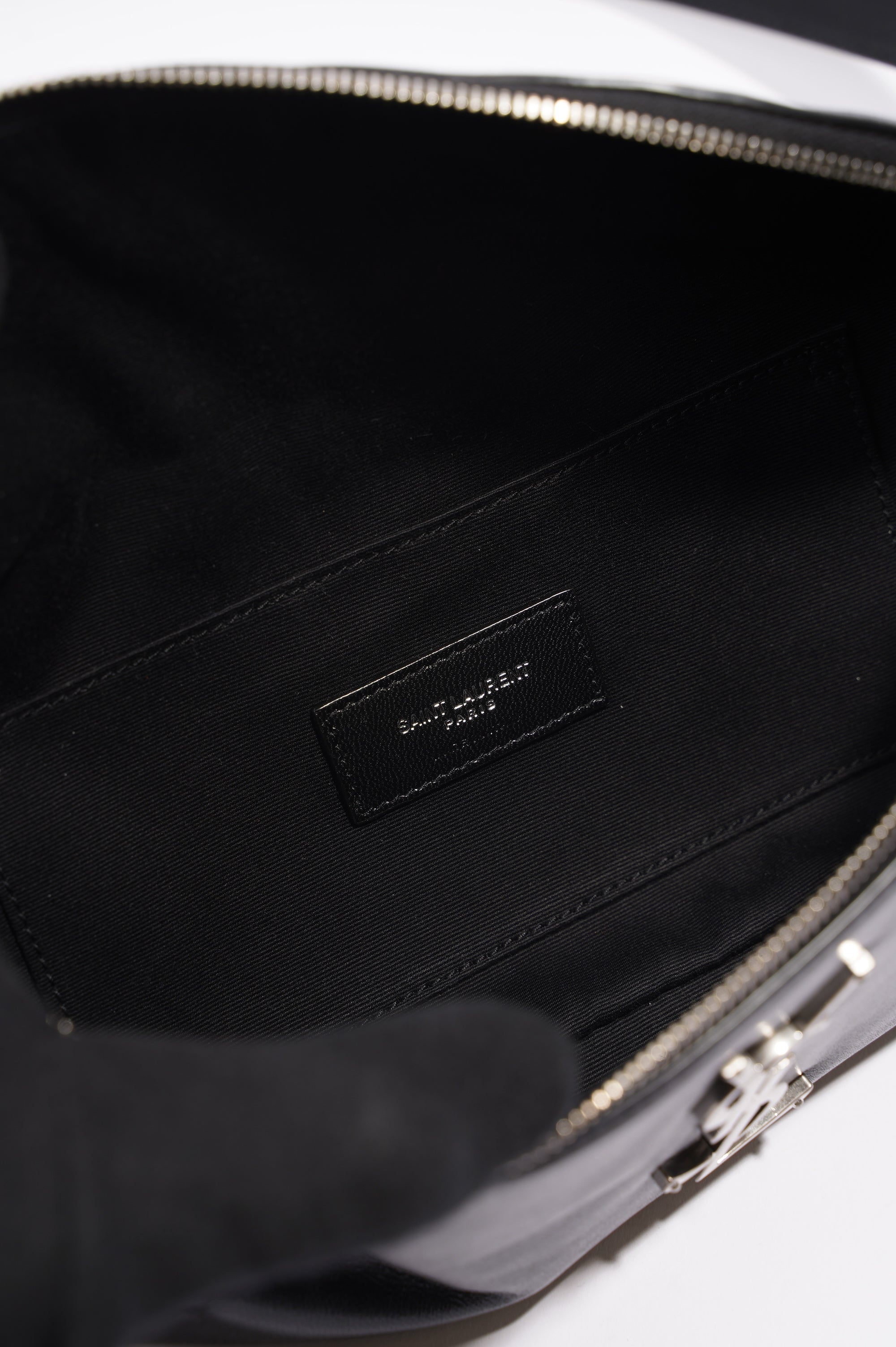 Saint Laurent Womens Belt Bag Black Leather