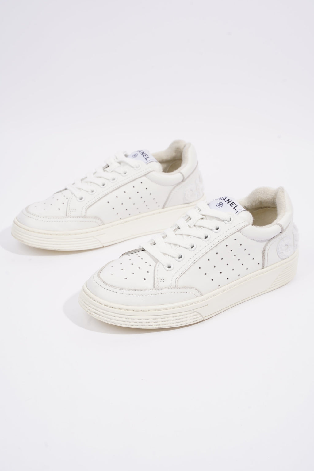 Chanel Womens Logo Runners White EU 38 / UK 5