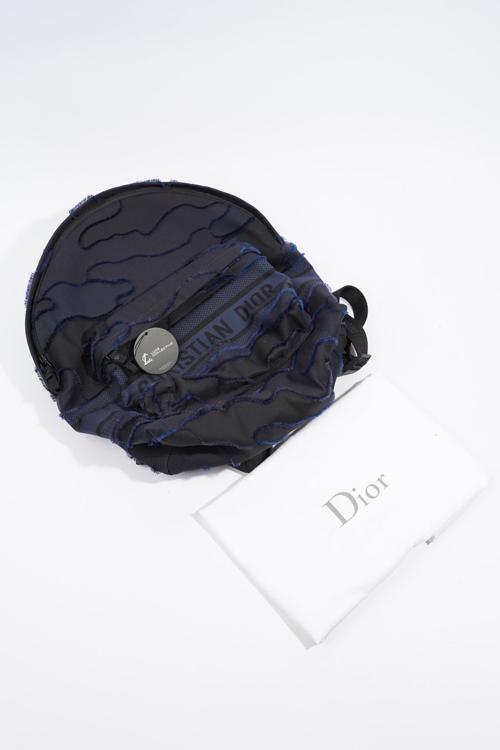 Christian Dior Dior Travel Backpack Black / Navy Cotton
