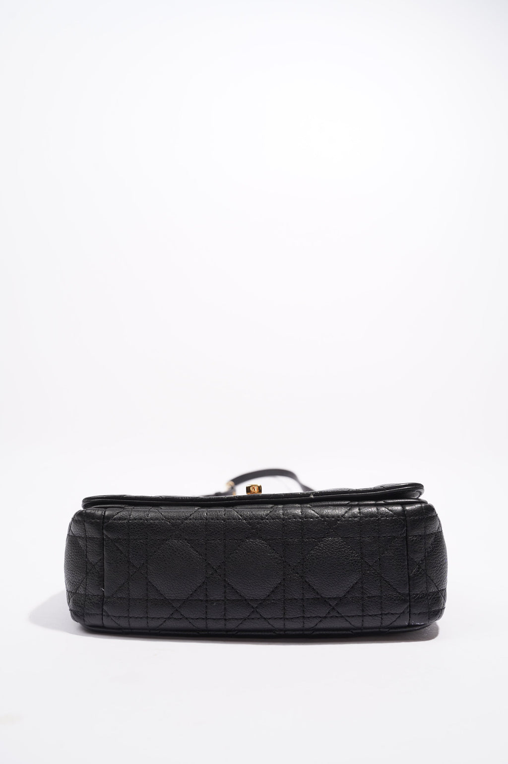 Christian Dior Womens Dior Caro Bag Black Leather Small