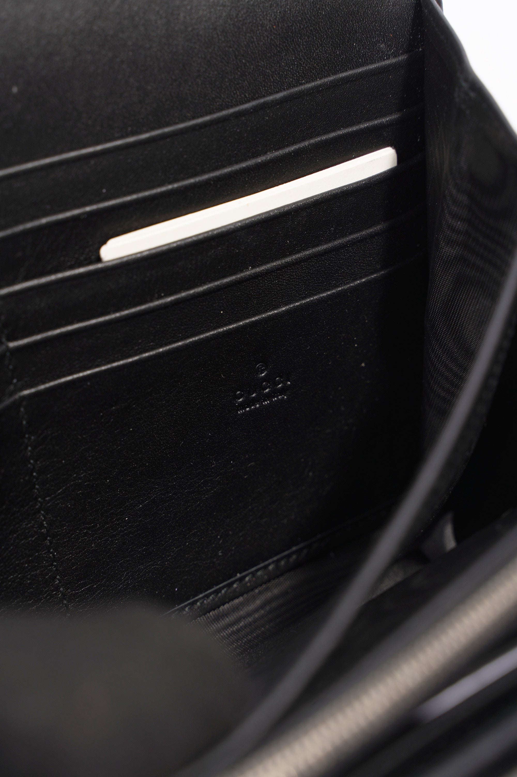 Gucci Dionysus GG Chain Wallet Black Velvet