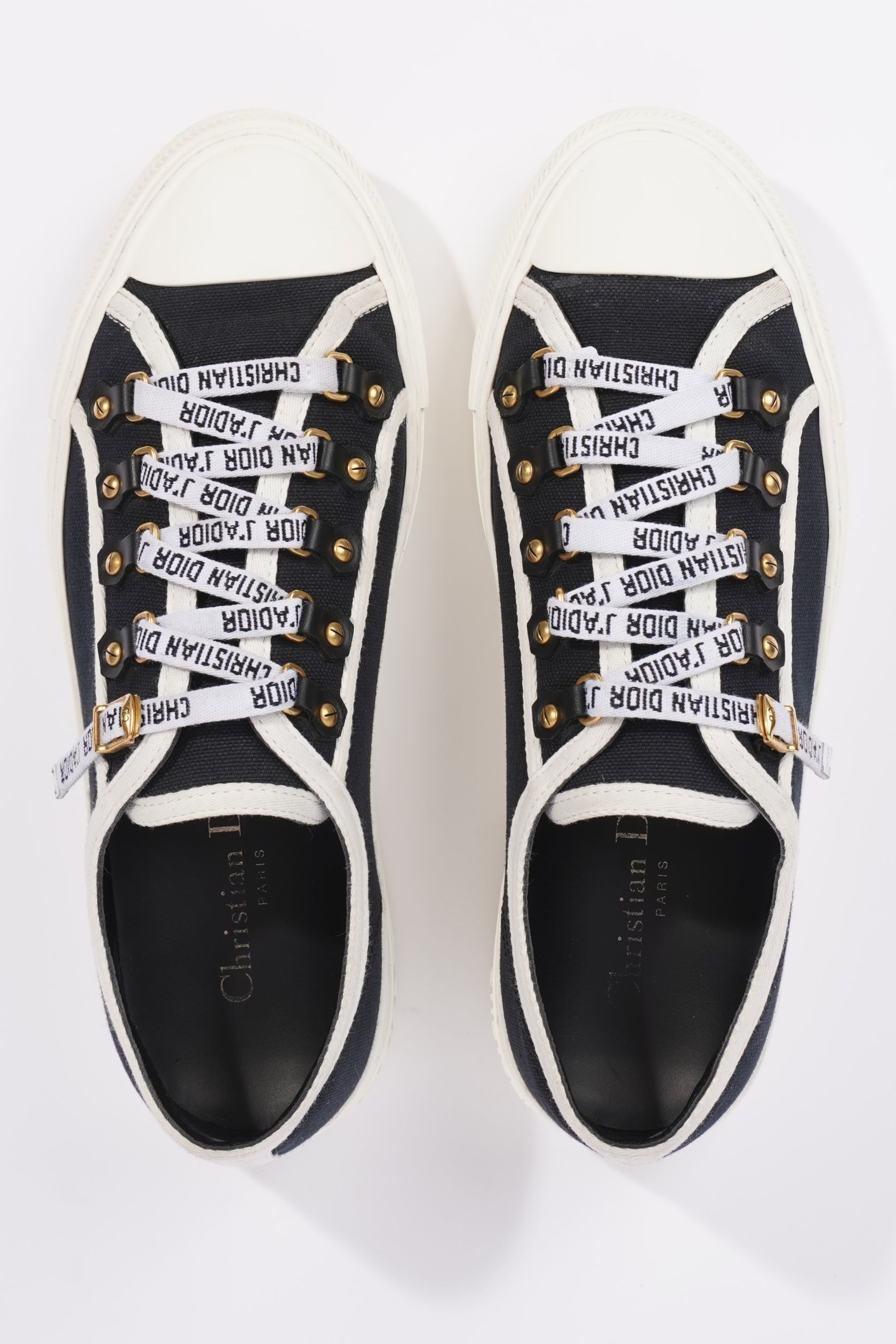 Christian Dior Womens Walk n' Dior Black / White EU 39 / UK 6