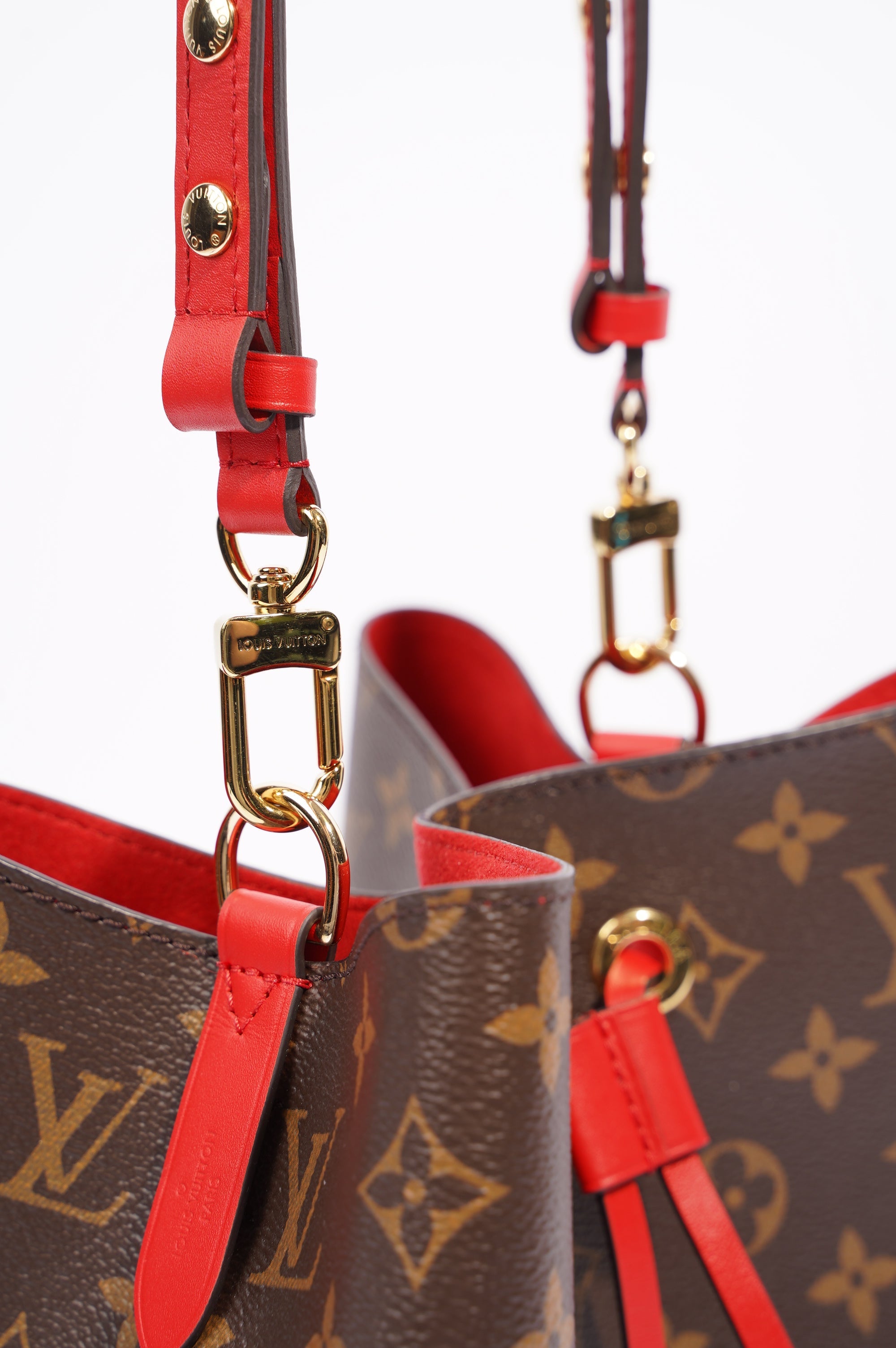 Louis Vuitton Womens Neo Noe Monogram Red OS