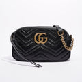 Gucci Womens Marmont Zip Black / Gold Small