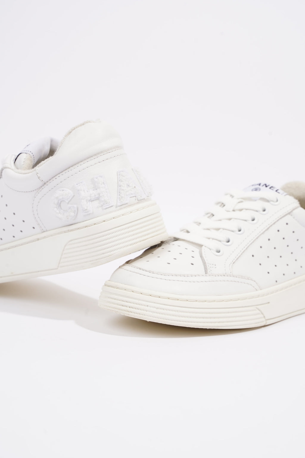 Chanel Womens Logo Runners White EU 38 / UK 5
