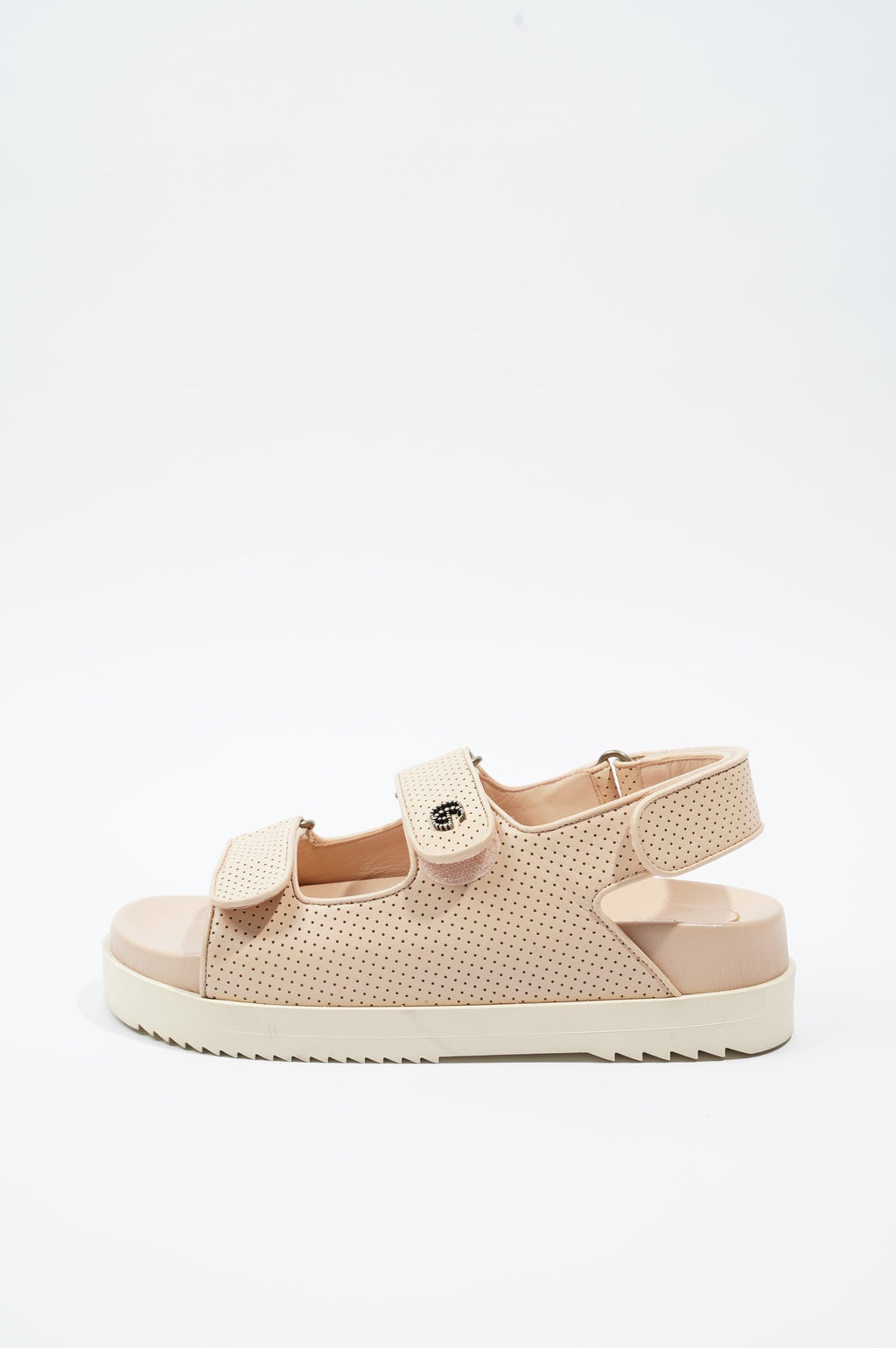 Gucci Womens Double G Strap Sandal Skin Rose EU 37 / UK 4