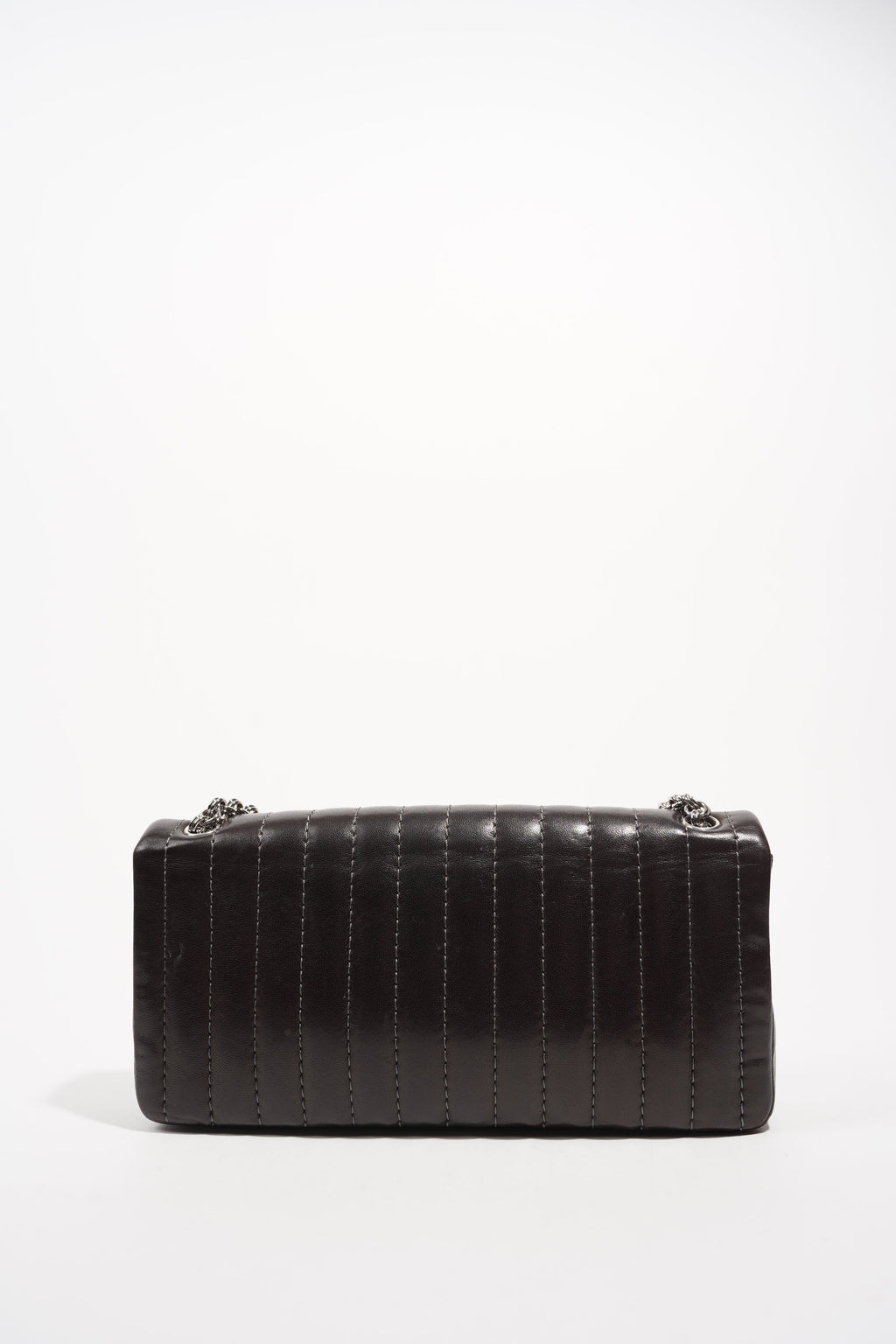 Chanel Womens Mademoiselle East West Bag Dark Brown