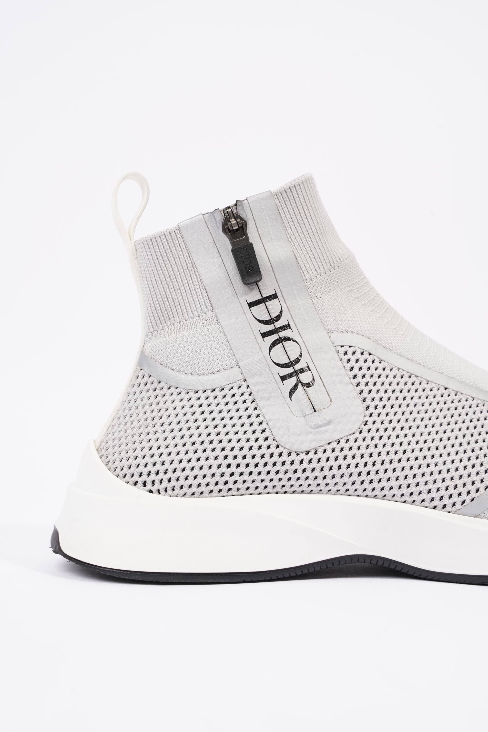 Christian Dior Mens Cloth High Trainers Grey EU 41 / UK 7