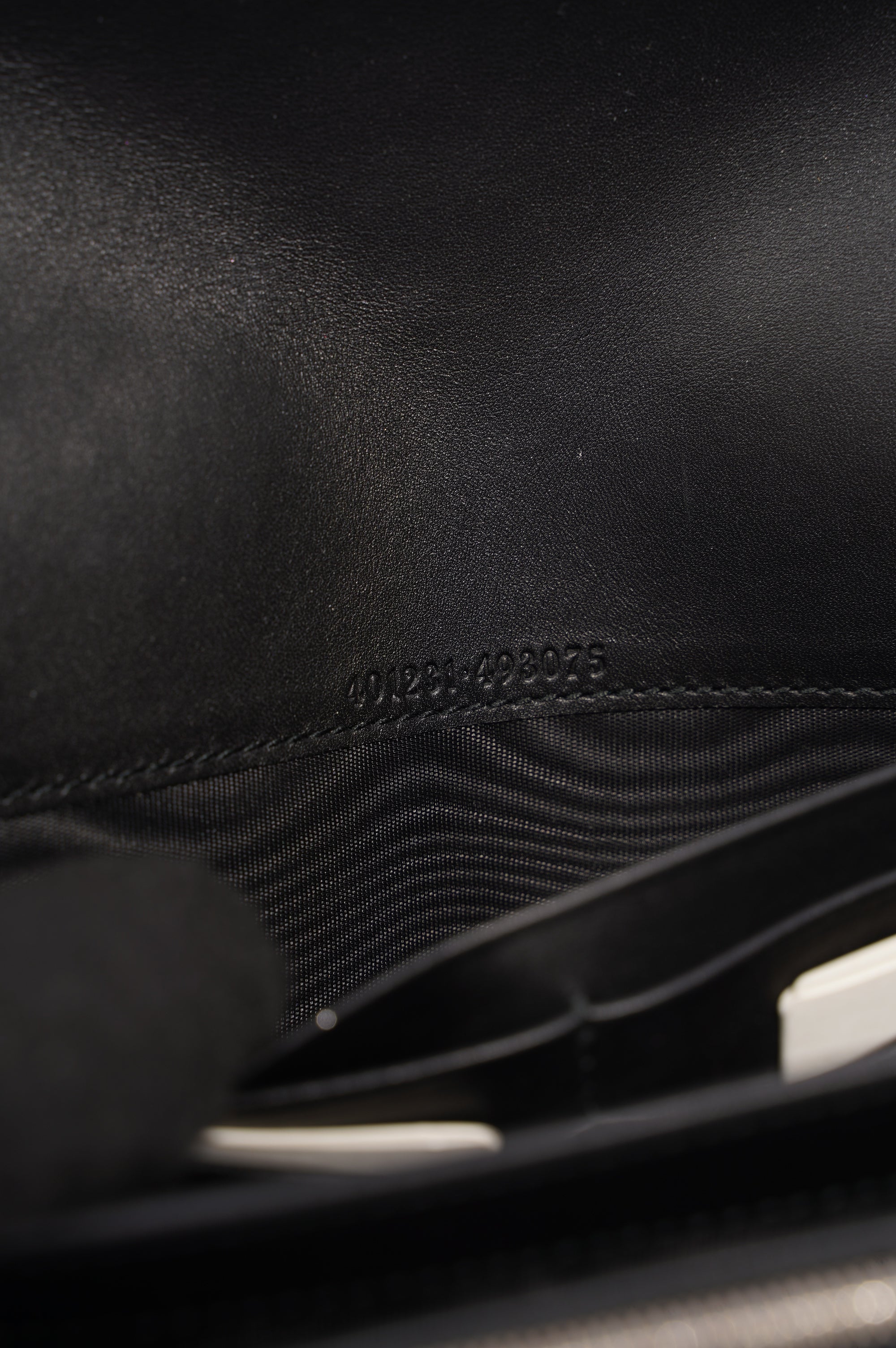 Gucci Dionysus GG Chain Wallet Black Velvet