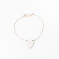 Gucci Womens Heart Bracelet Silver 17