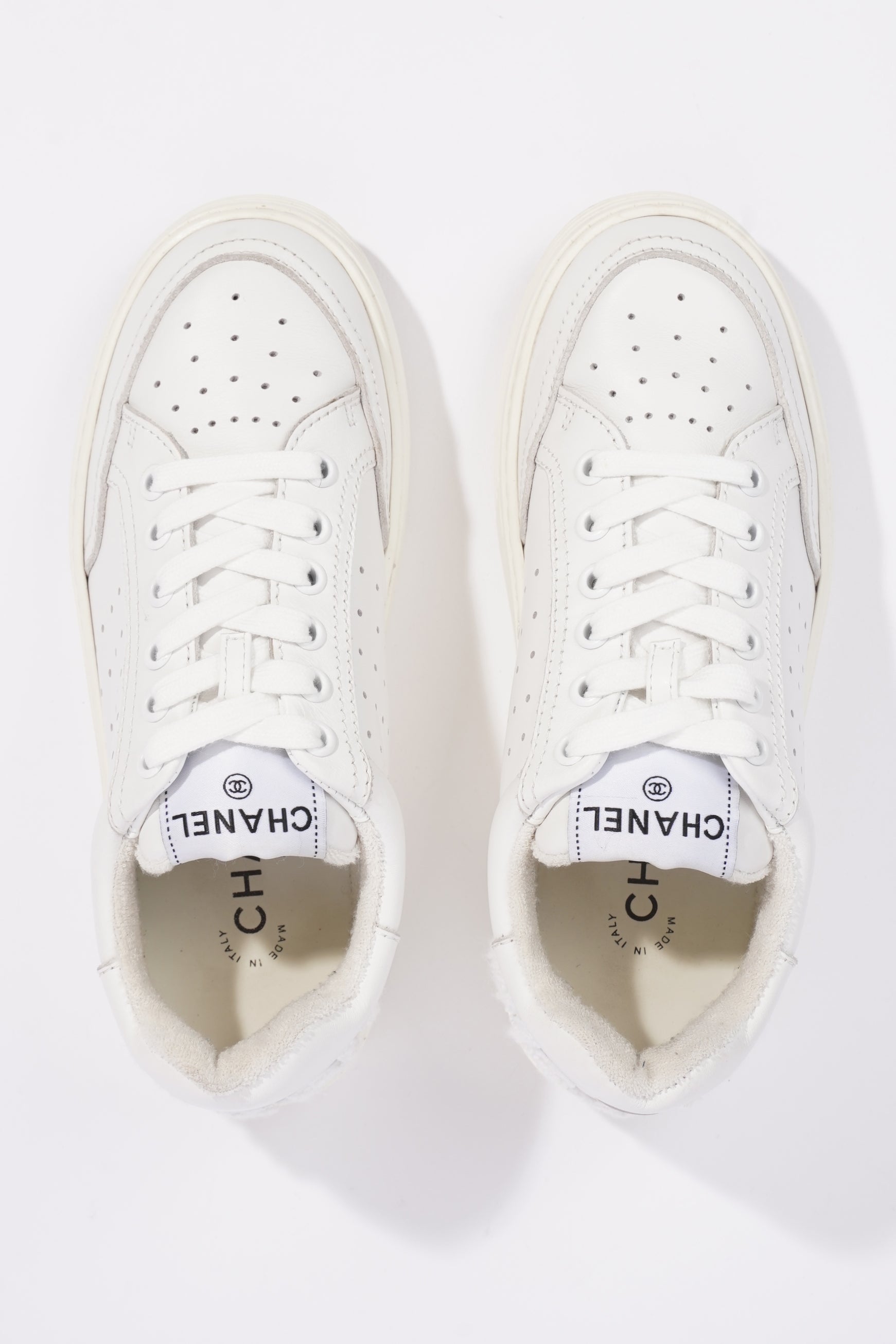 Chanel Womens Logo Runners White EU 38 / UK 5