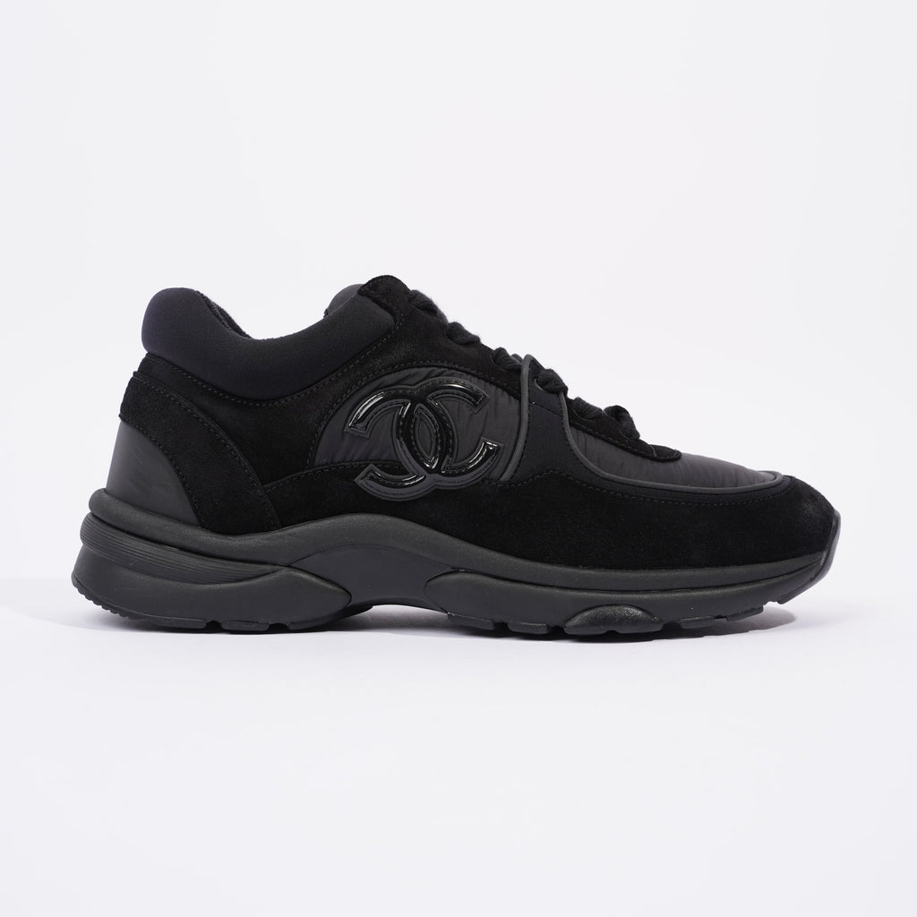 Chanel Interlocking CC Logo Black Nylon EU 37.5 UK 4.5
