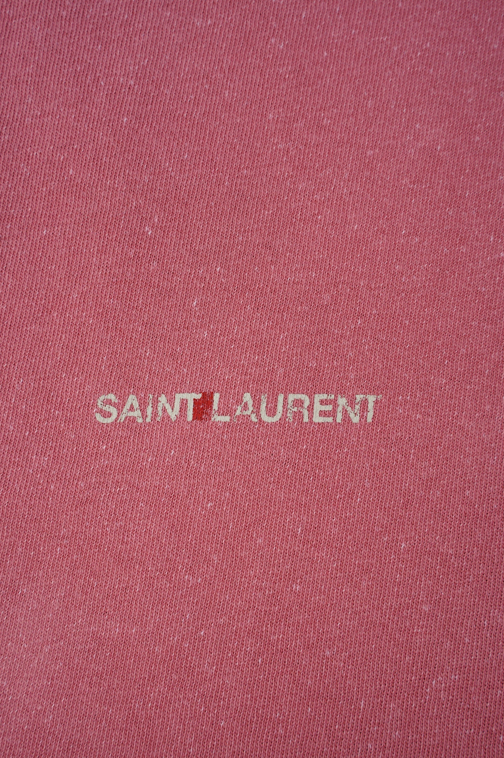 Saint Laurent Womens Logo Destroyed T-shirt UK S