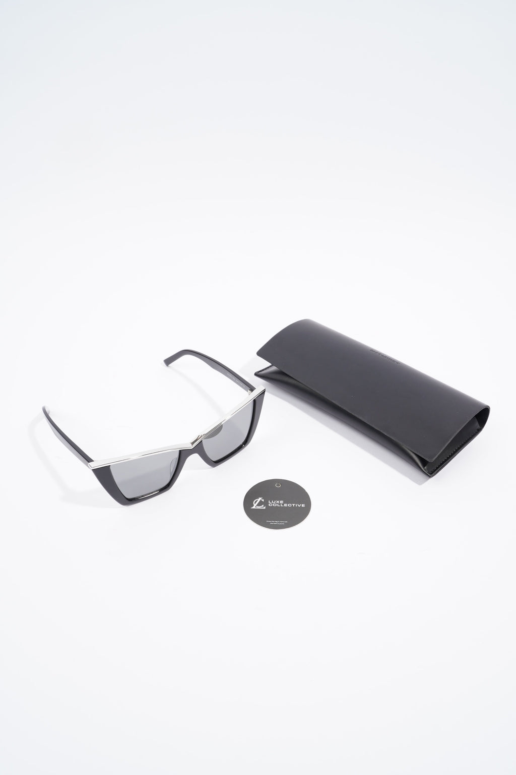 Saint Laurent Womens SL570 Sunglasses Black Acetate 145