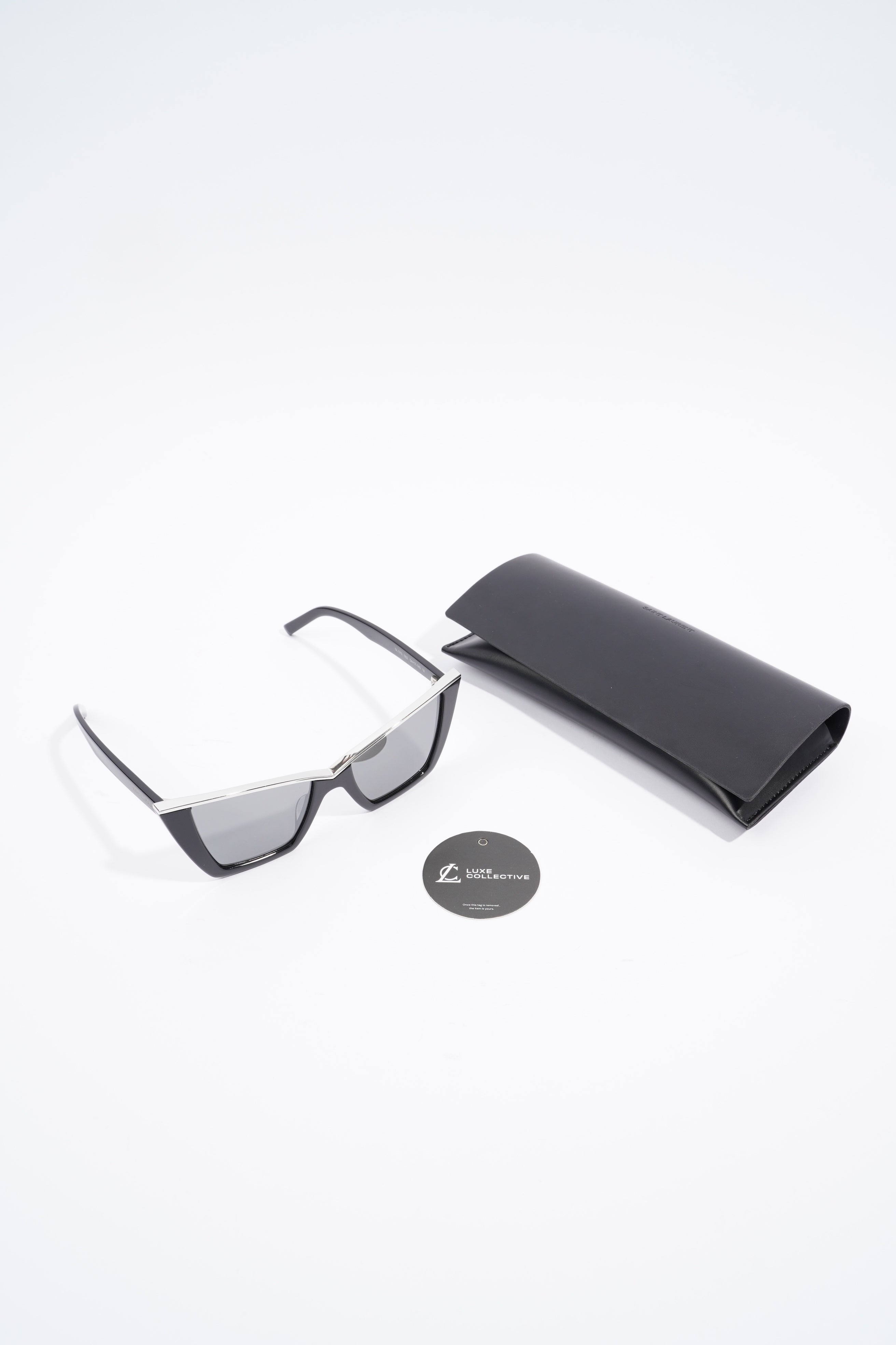 Saint Laurent Womens SL570 Sunglasses Black Acetate 145