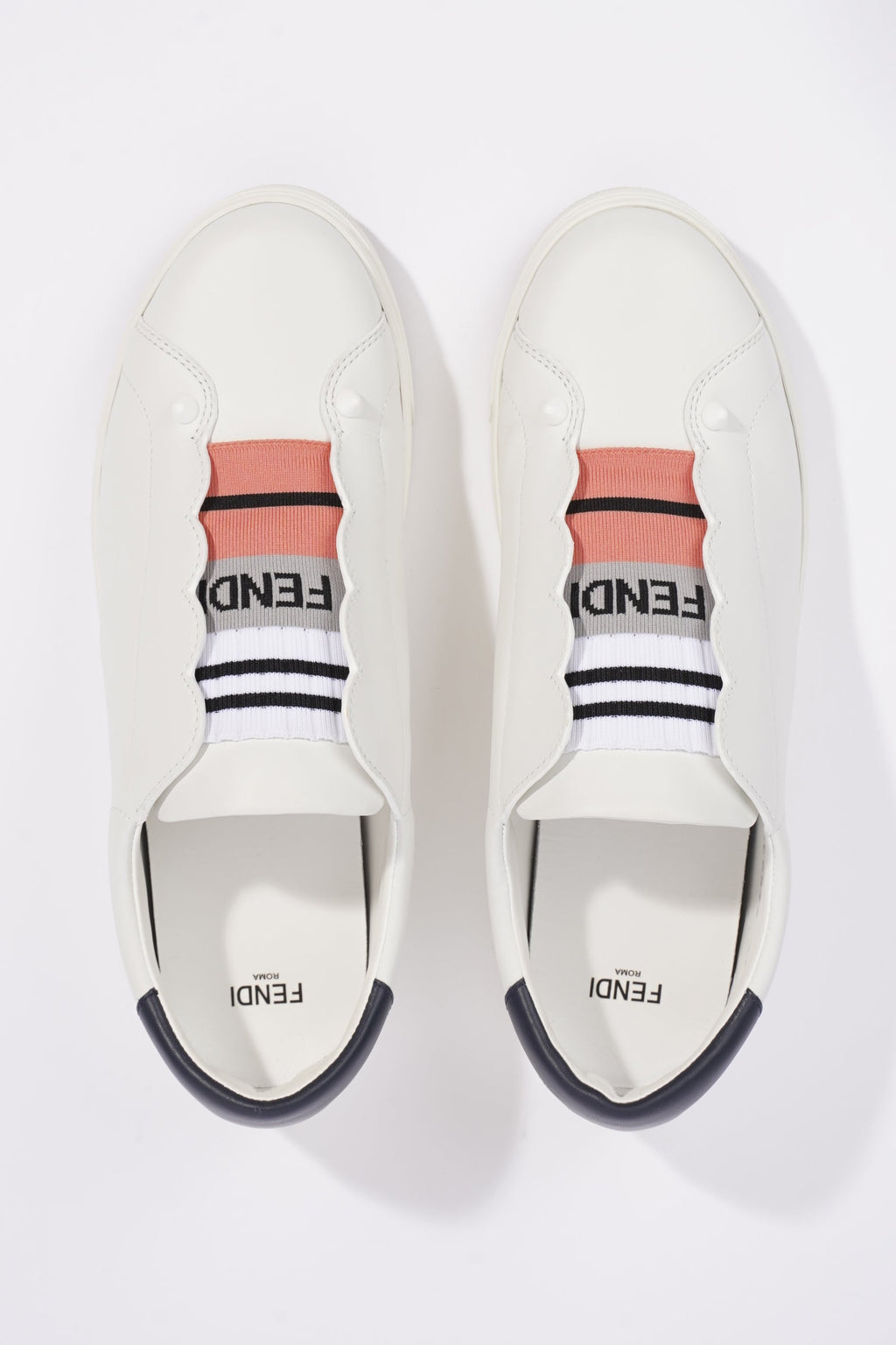 Fendi Womens Leather Sneakers White EU 39 / UK 6