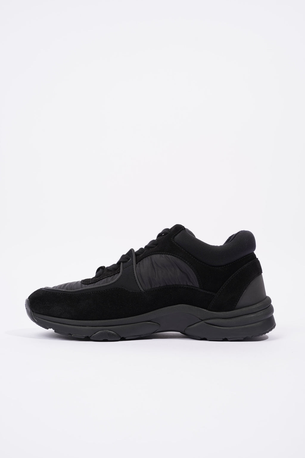 Chanel Interlocking CC Logo Black Nylon EU 37.5 UK 4.5