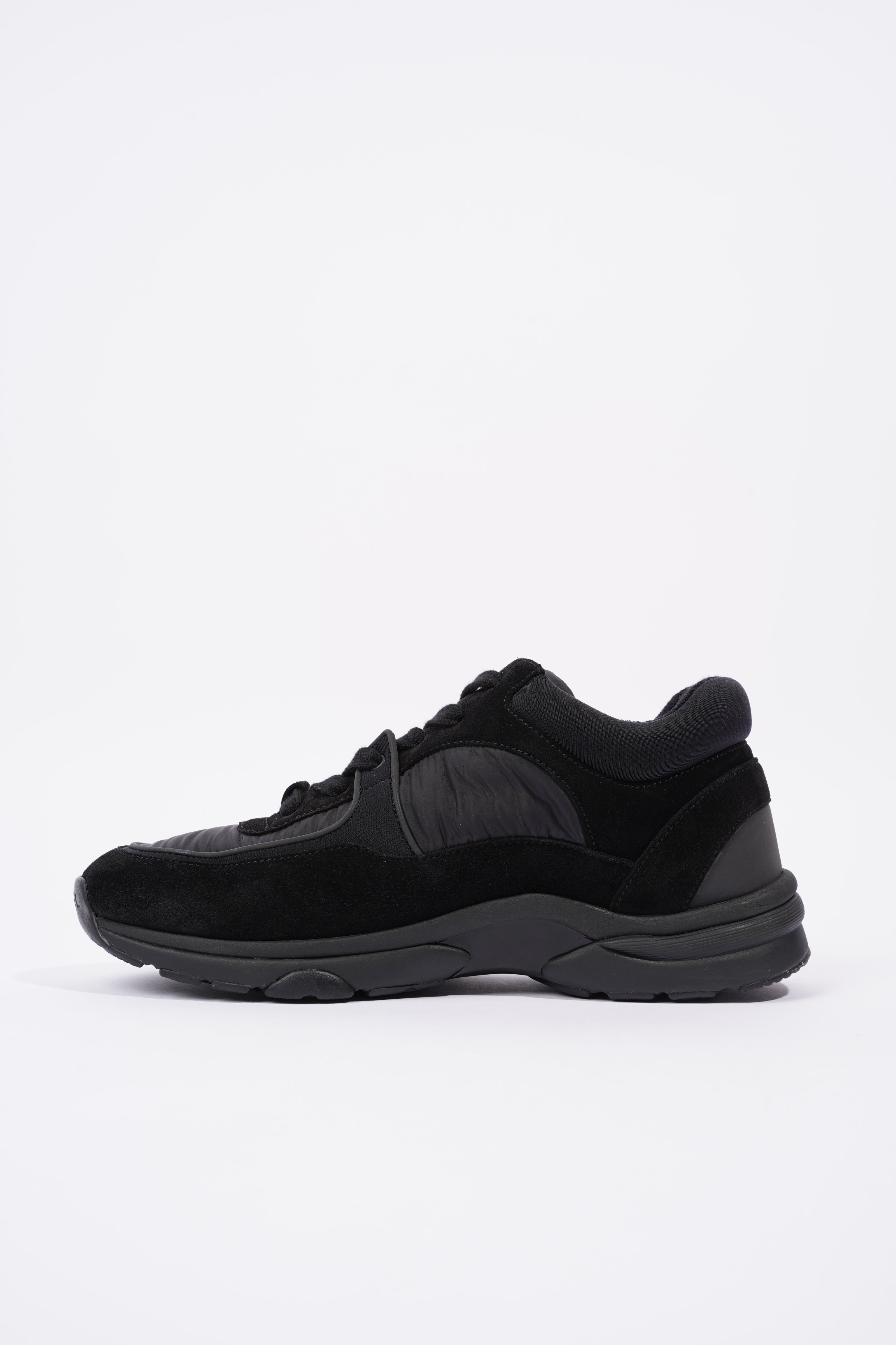 Chanel Interlocking CC Logo Black Nylon EU 37.5 UK 4.5