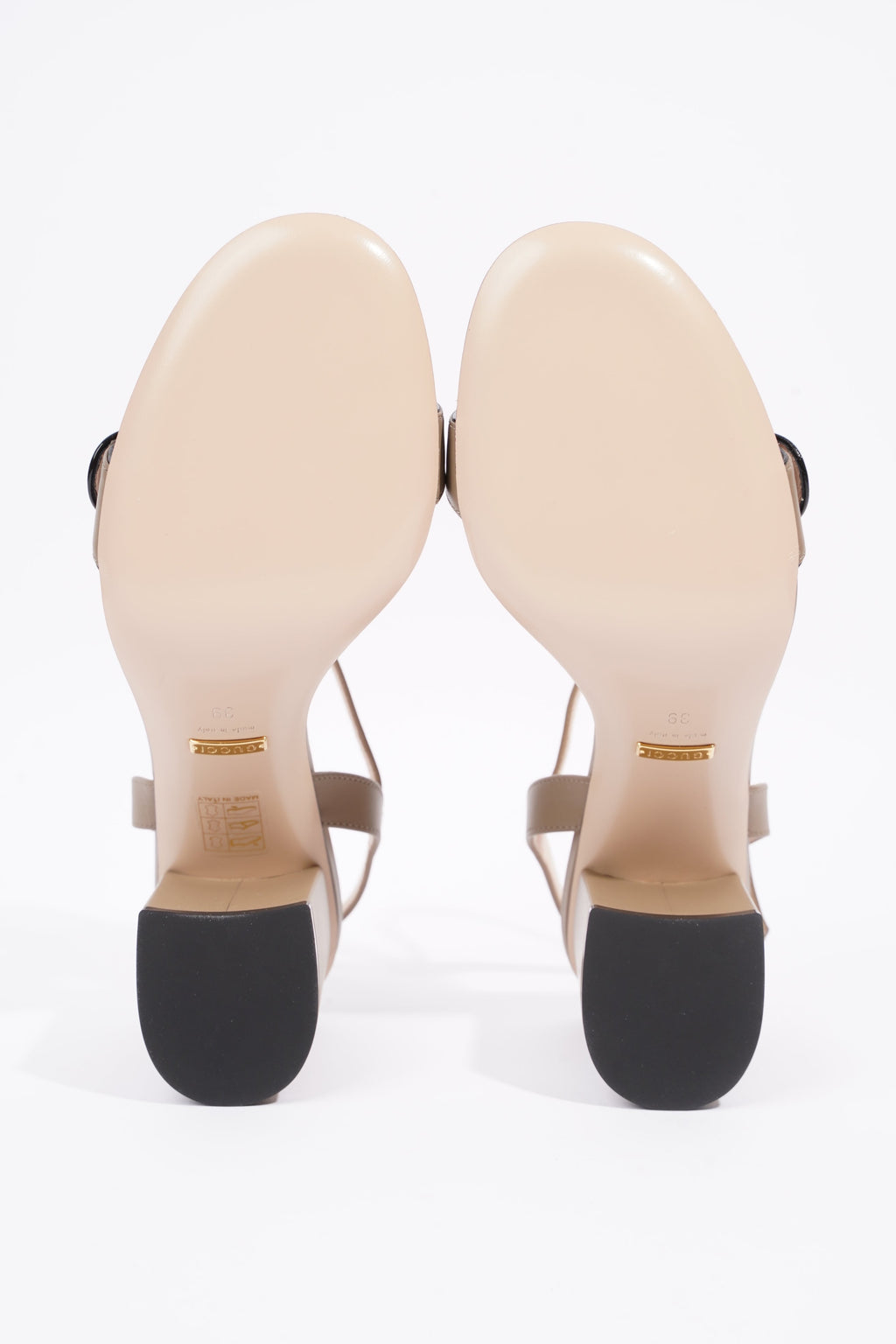Gucci Womens Marmont Sandal Beige EU 39 / UK 6