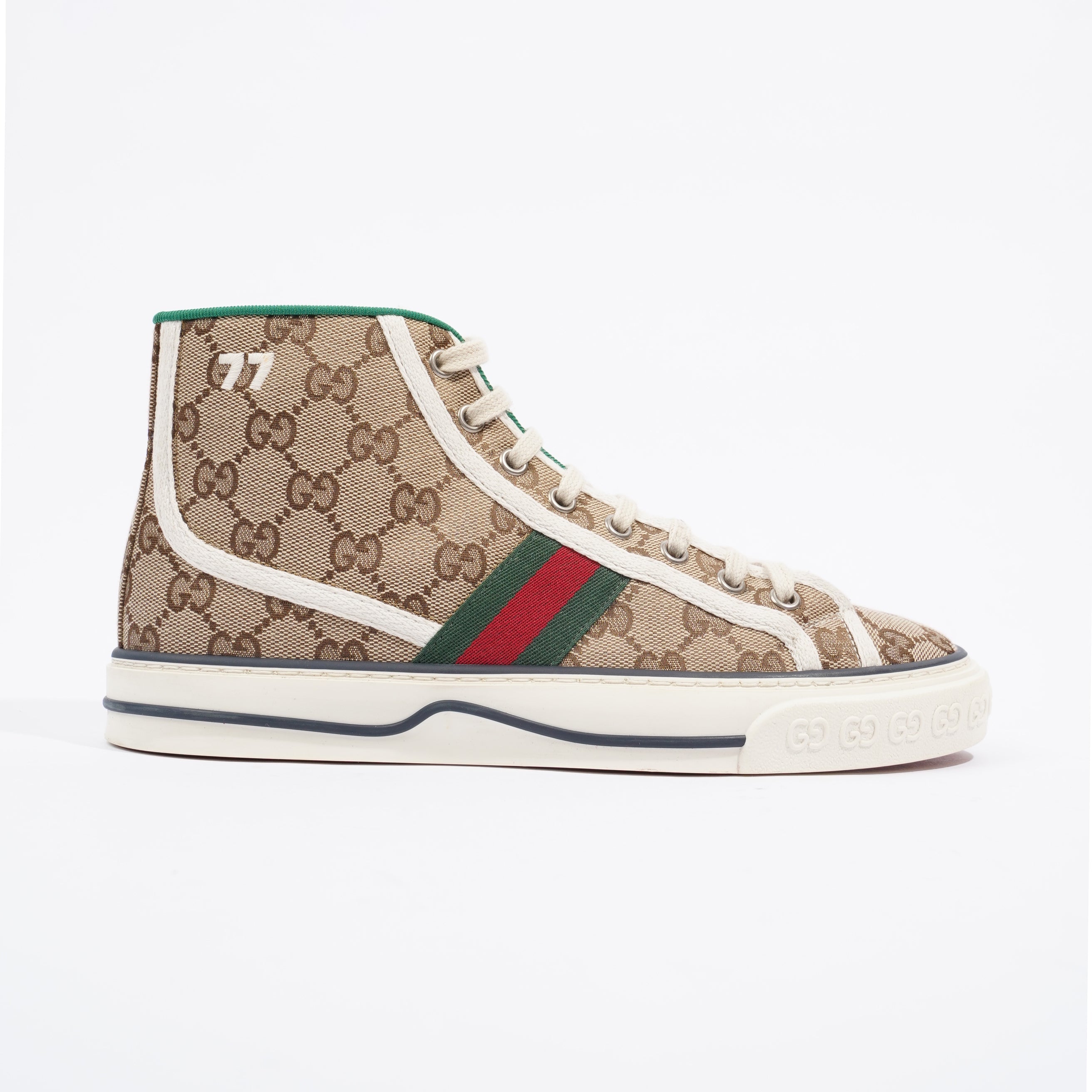Gucci Tennis 1997 High Top Sneaker Supreme / Red / Green EU 38 / UK 5