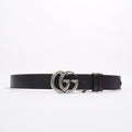 Gucci Mens GG Belt Black Leather 100cm - 40"
