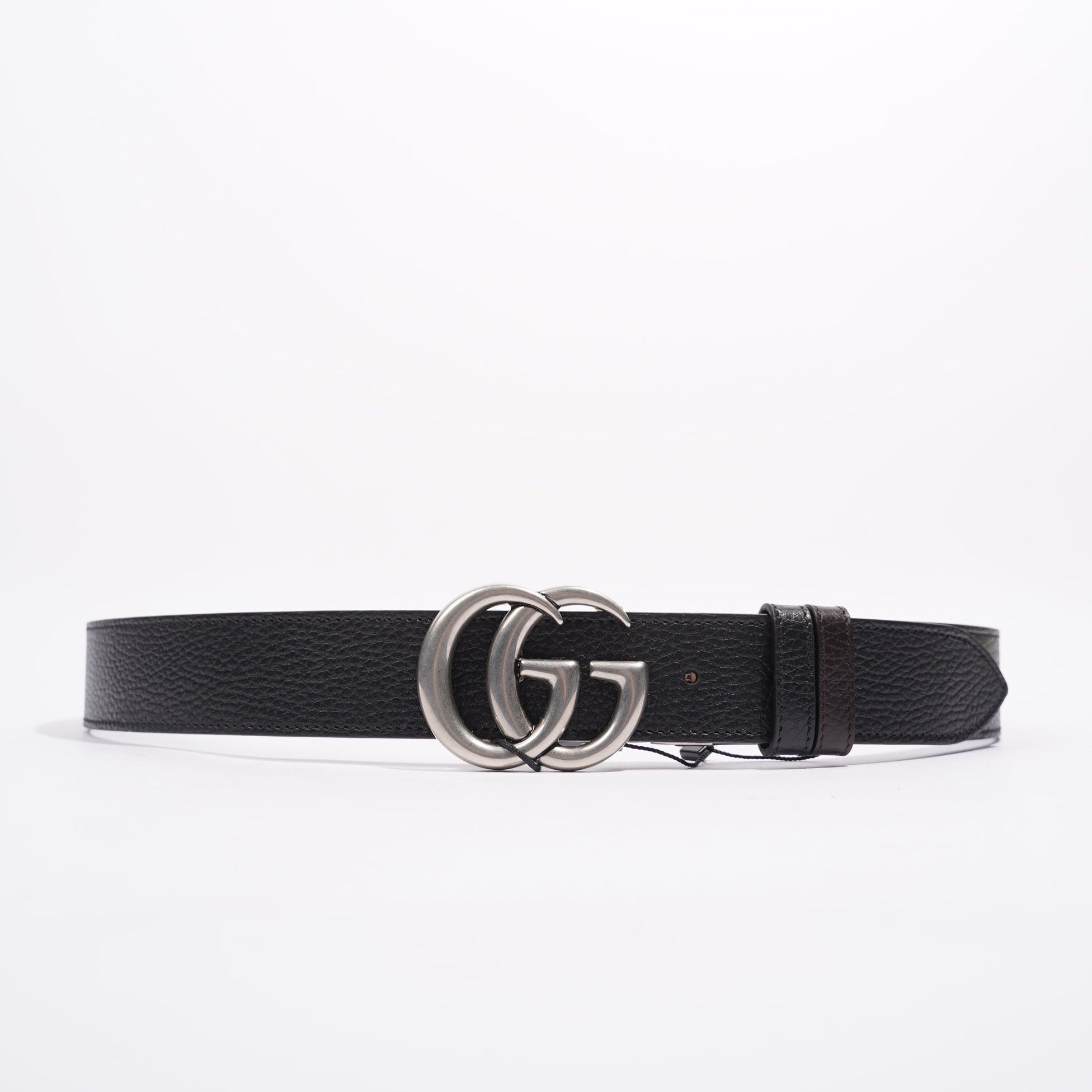 Gucci Mens GG Belt Black Leather 100cm - 40"
