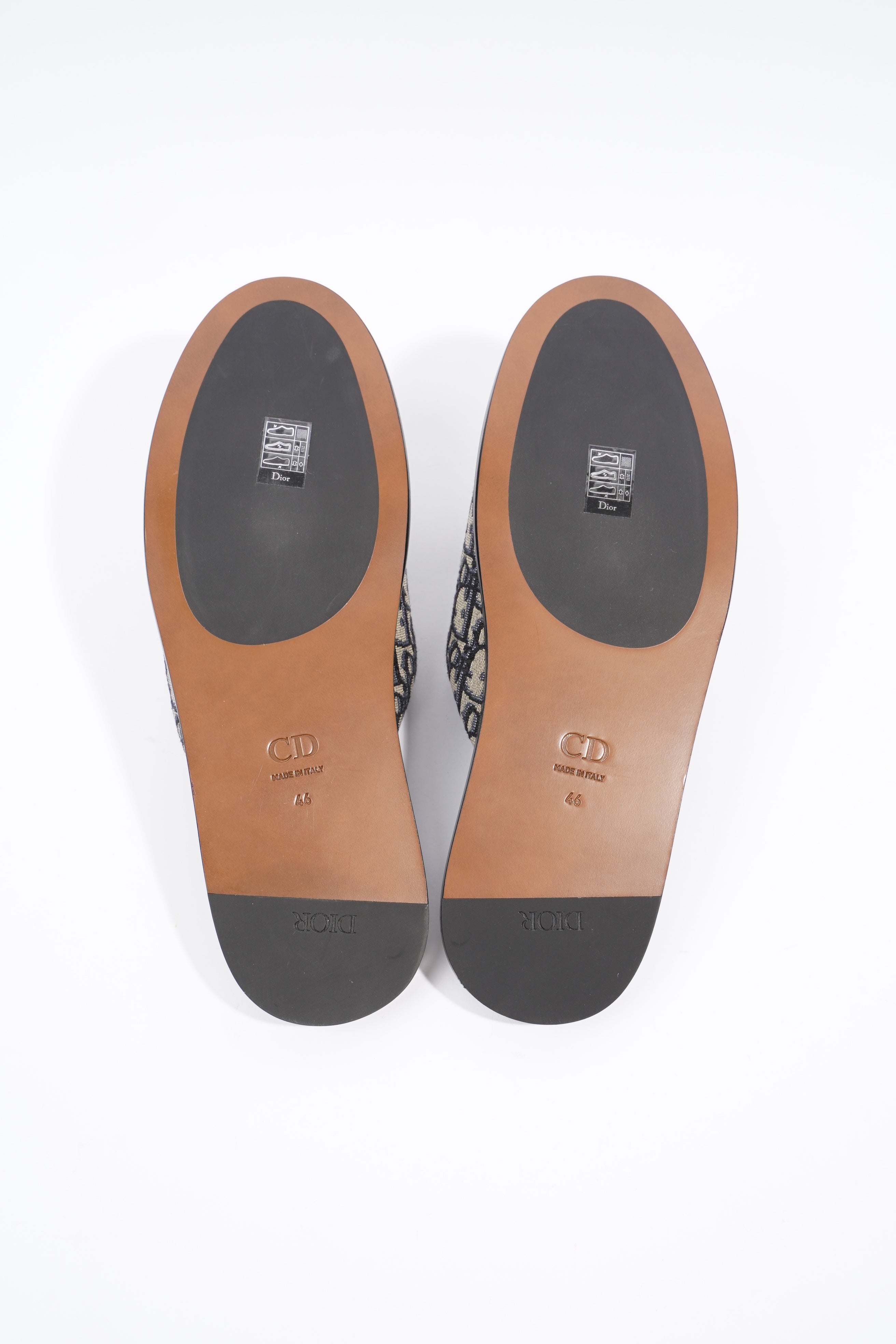Christian Dior Mens Indior Slipper Oblique EU 46 / UK 12