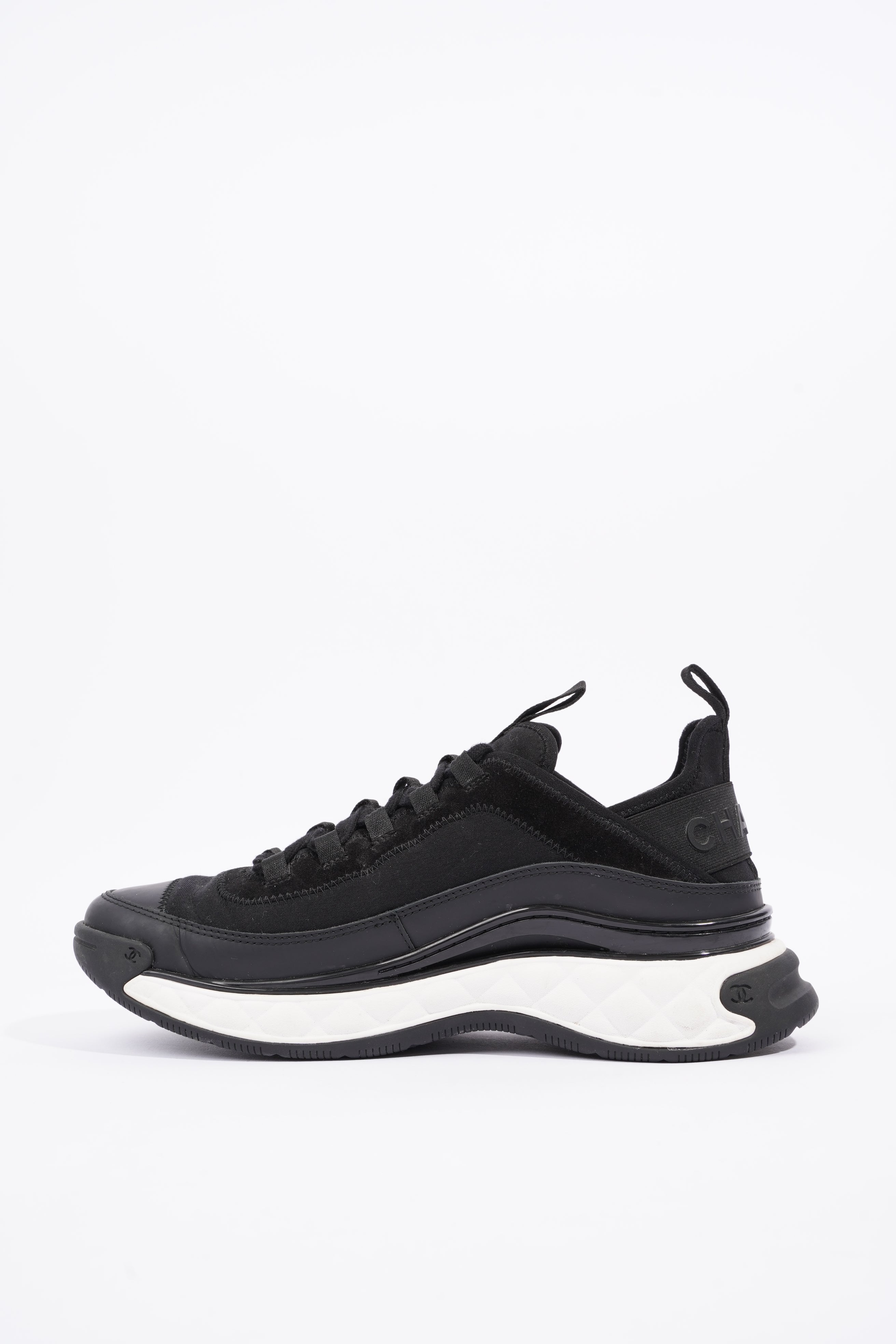 Chanel Womens CC Logo Runners Black EU 39.5 / UK 6.5