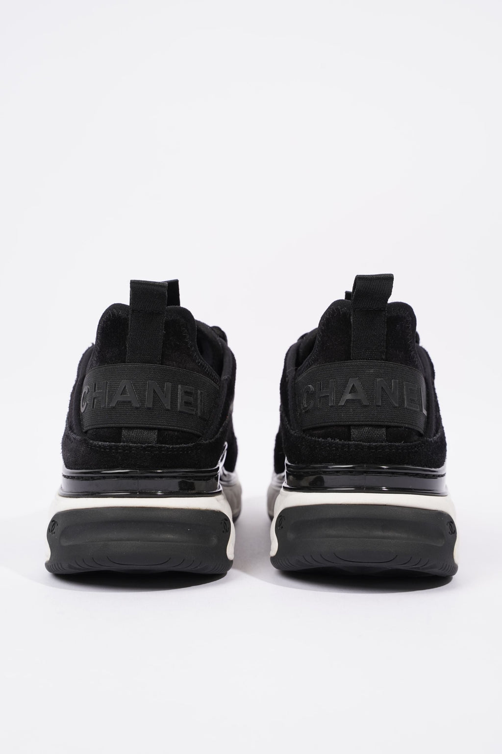 Chanel Womens CC Logo Black / White EU 39 / UK 6