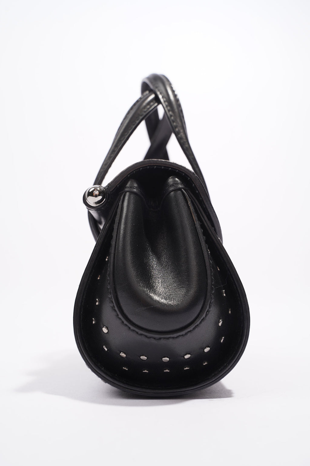 Gucci Womens Vintage Bamboo Top Handle Black