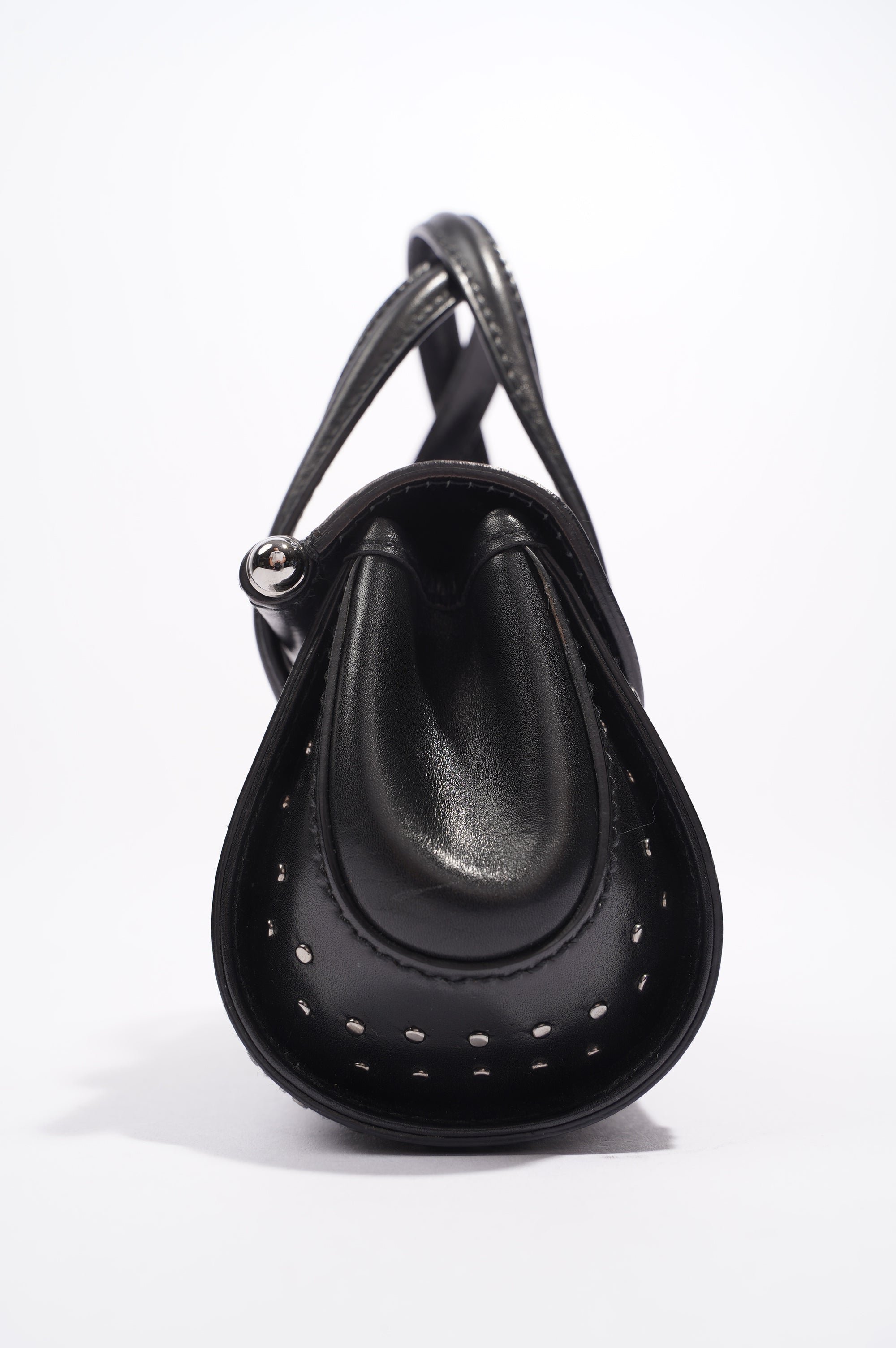 Gucci Womens Vintage Bamboo Top Handle Black