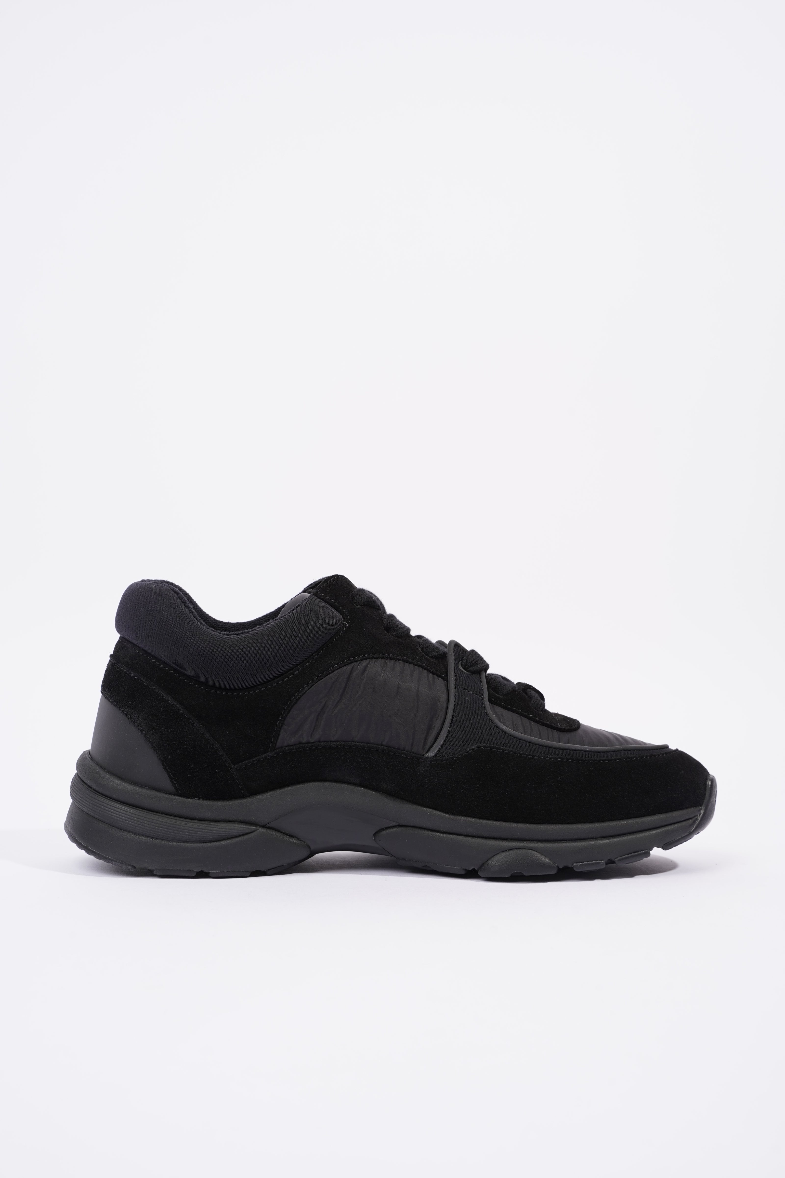 Chanel Interlocking CC Logo Black Nylon EU 37.5 UK 4.5
