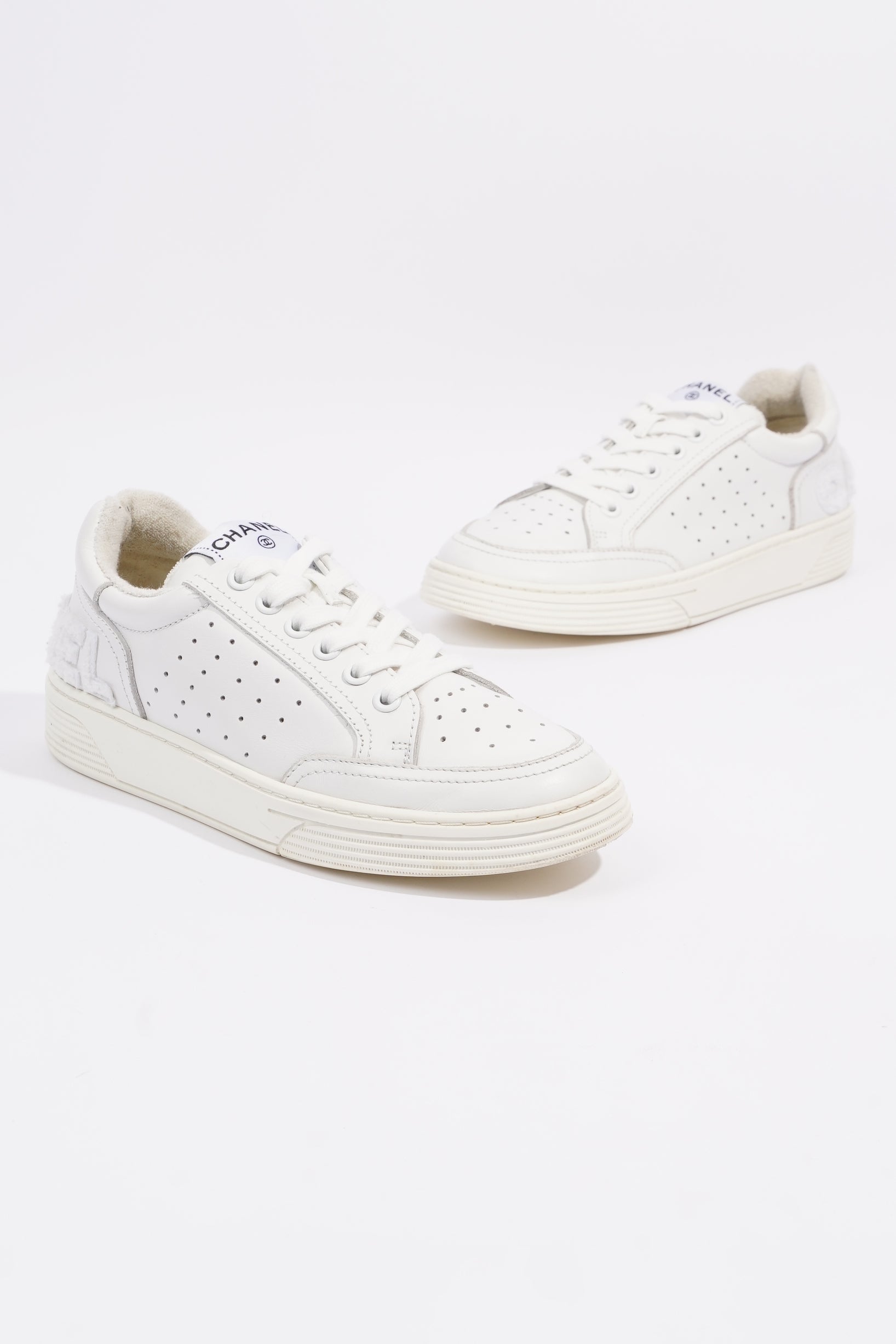 Chanel Womens Logo Runners White EU 38 / UK 5