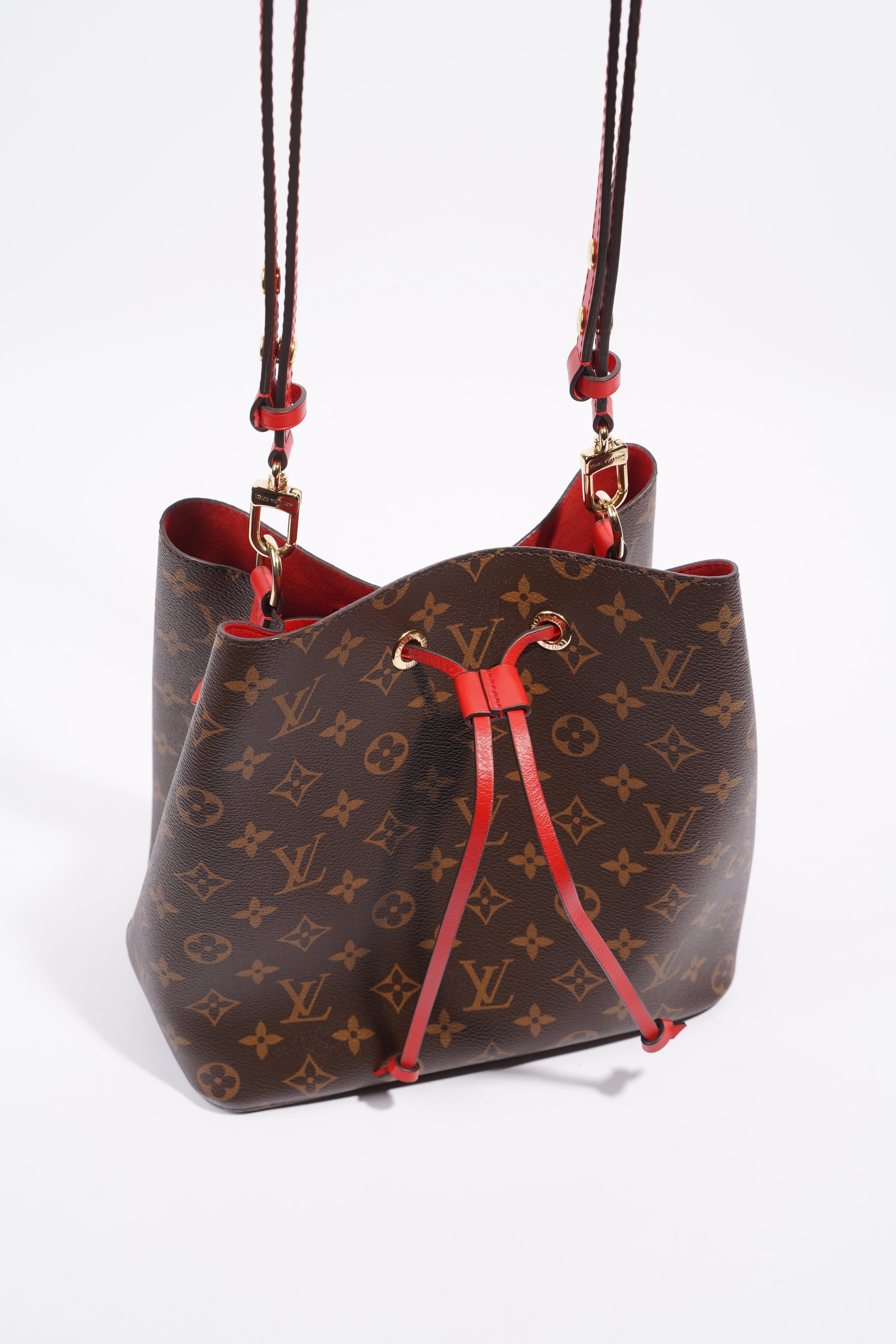 Louis Vuitton Womens Neo Noe Monogram Red