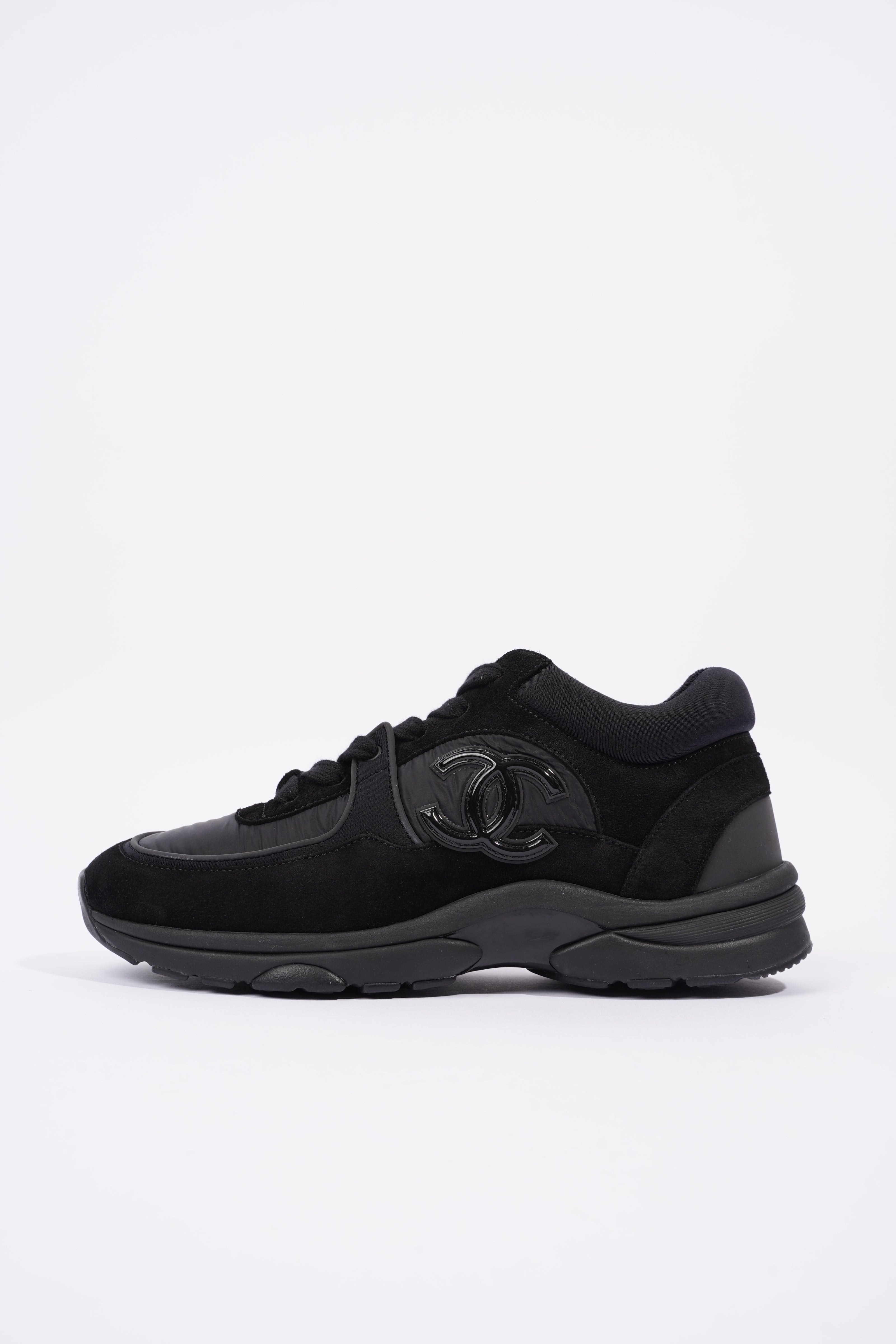 Chanel Interlocking CC Logo Black Nylon EU 37.5 UK 4.5