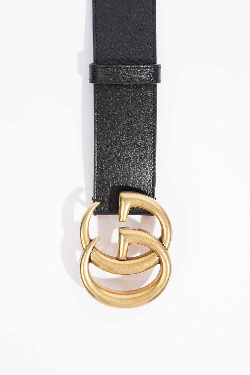 Gucci Womens Marmont Belt Black Leather 110cm - 44"