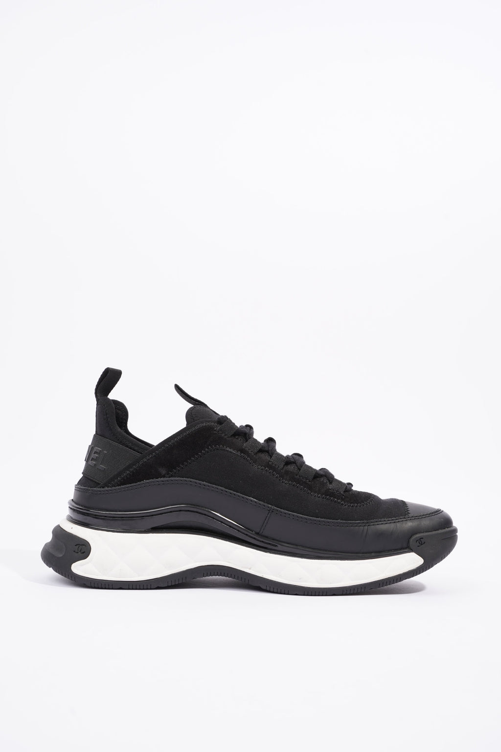 Chanel Womens CC Logo Runners Black EU 39.5 / UK 6.5