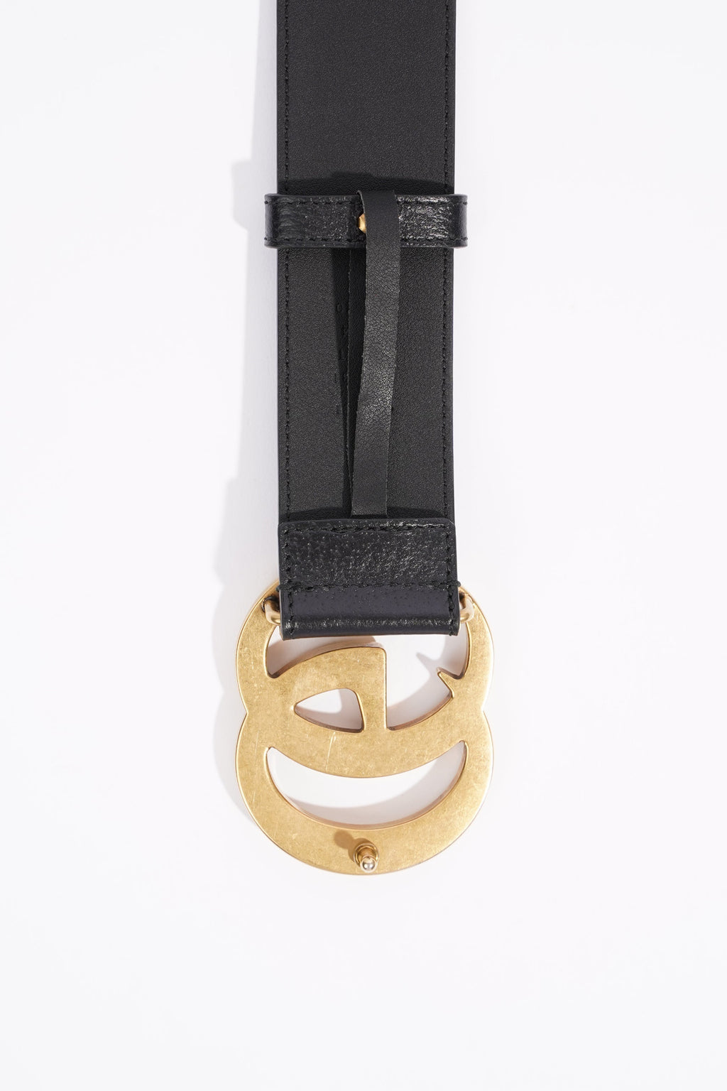 Gucci Womens Marmont Belt Black Leather 110cm - 44"
