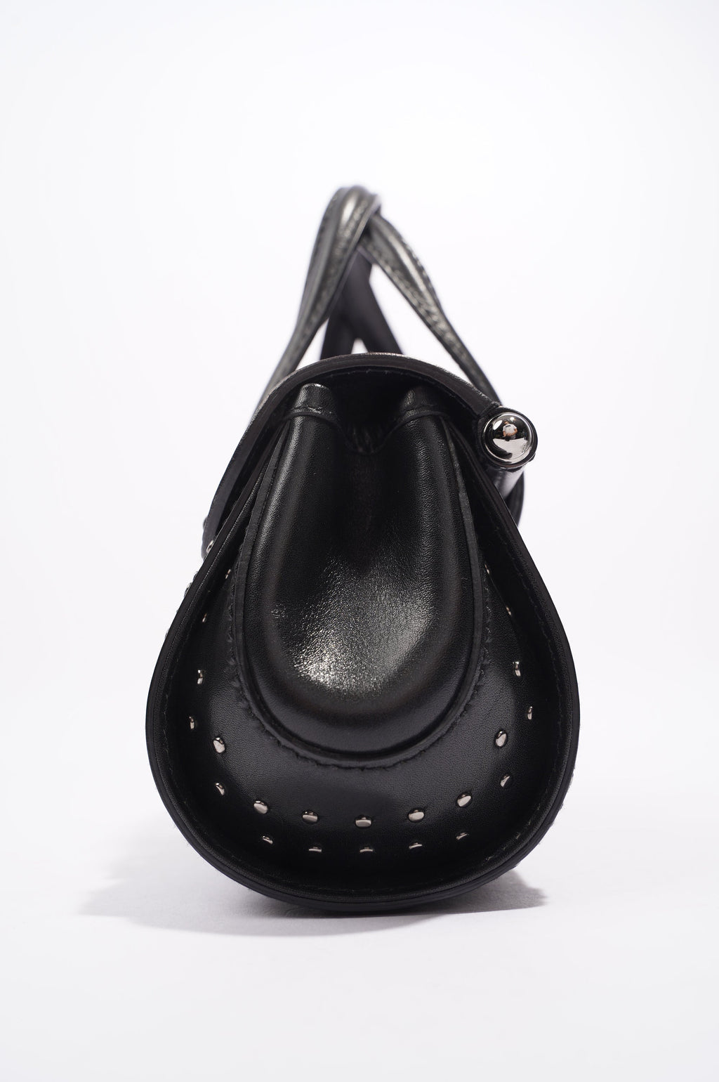 Gucci Womens Vintage Bamboo Top Handle Black