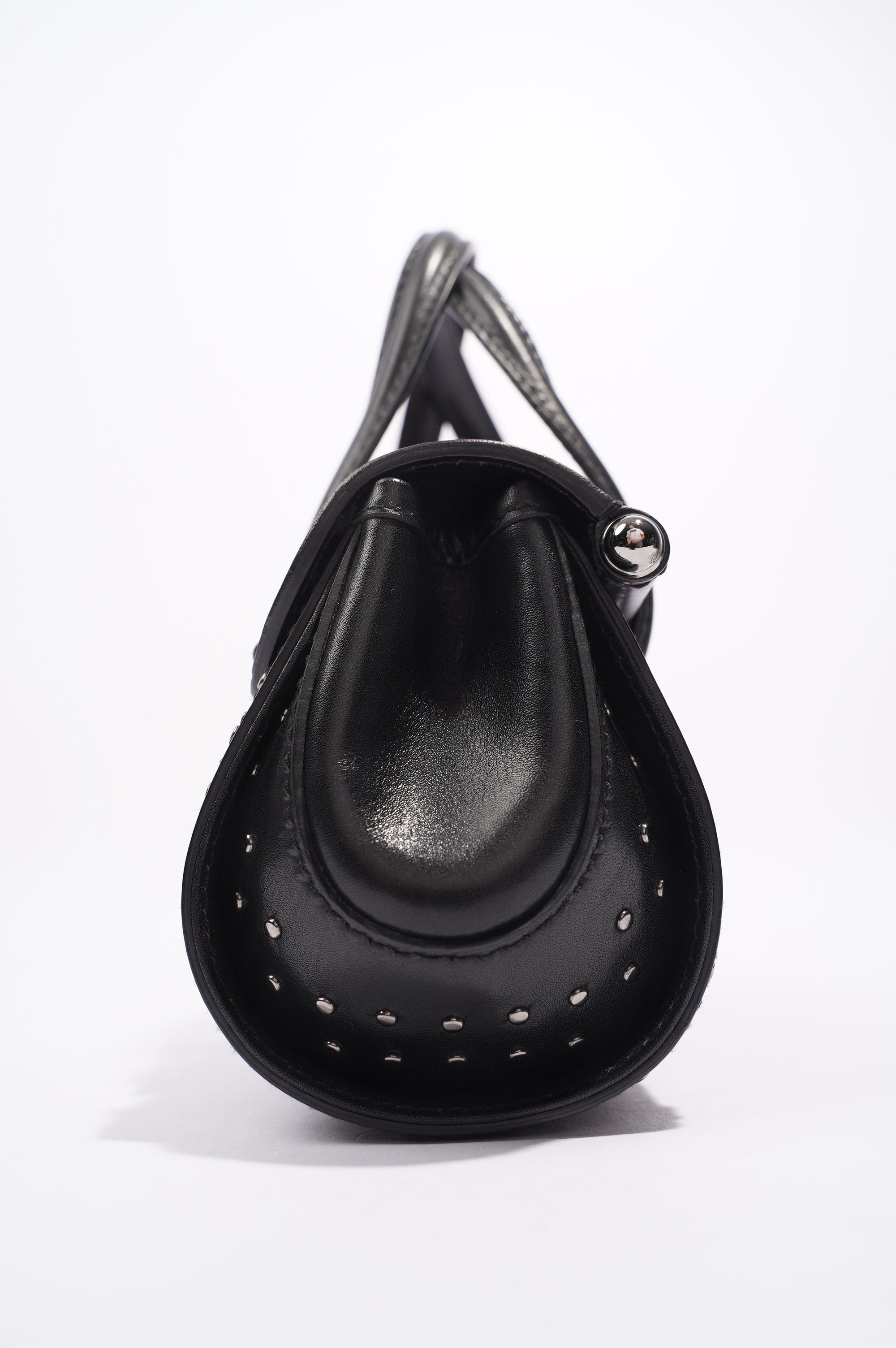 Gucci Womens Vintage Bamboo Top Handle Black