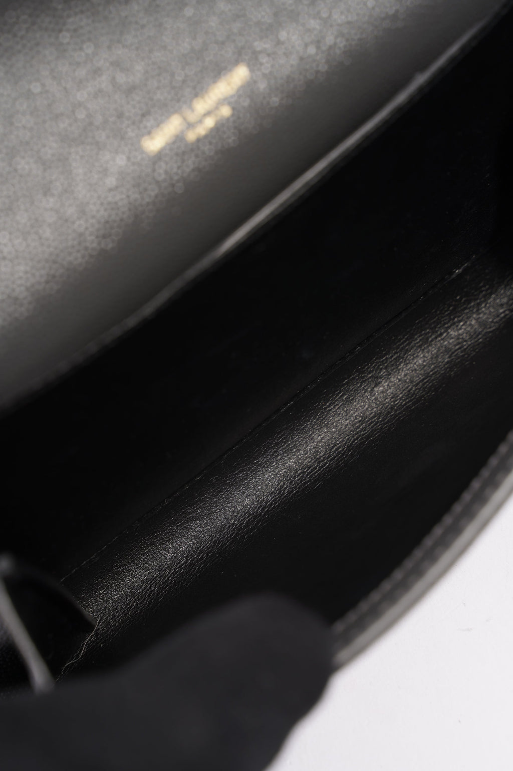 Saint Laurent Womens Uptown Chain Wallet Grey