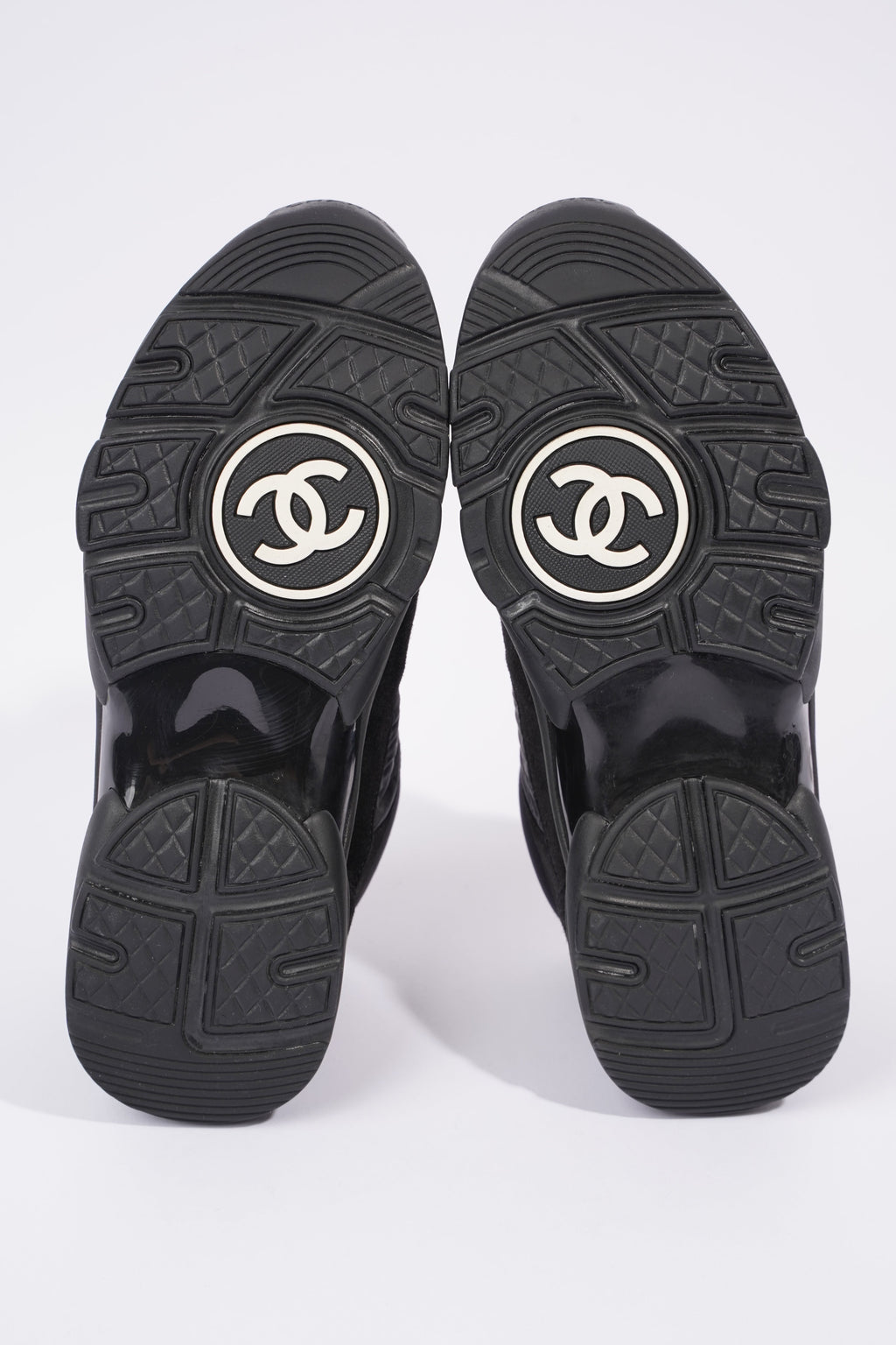 Chanel Interlocking CC Logo Black Nylon EU 37.5 UK 4.5