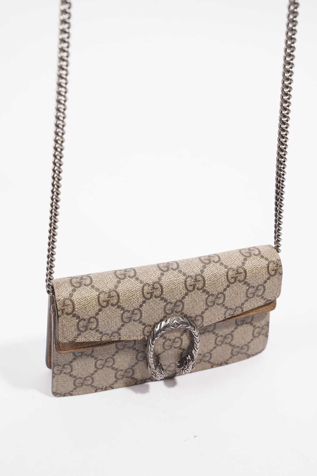 Gucci Womens Dionysus Super Mini Brown Canvas