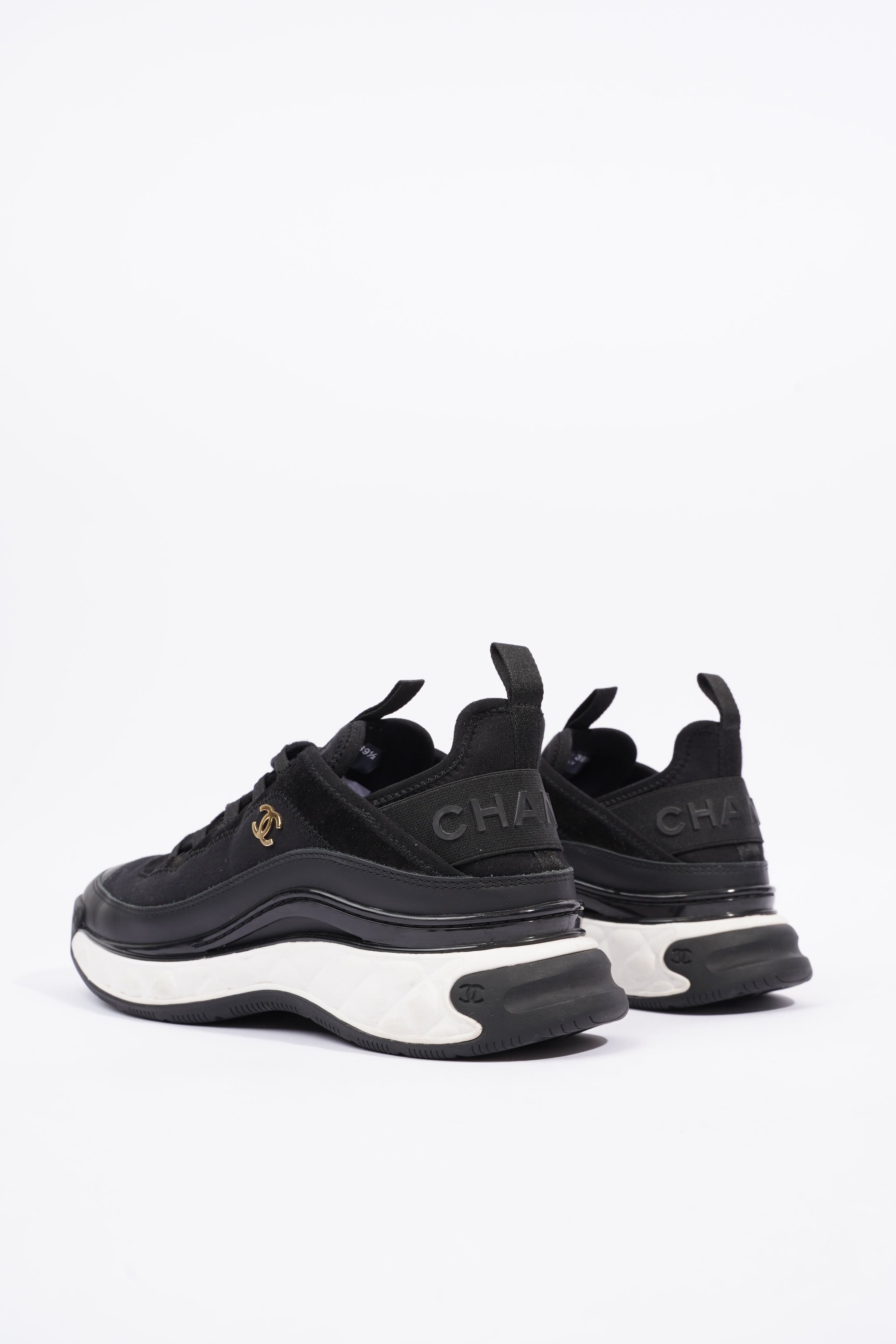 Chanel Womens CC Logo Runners Black EU 39.5 / UK 6.5