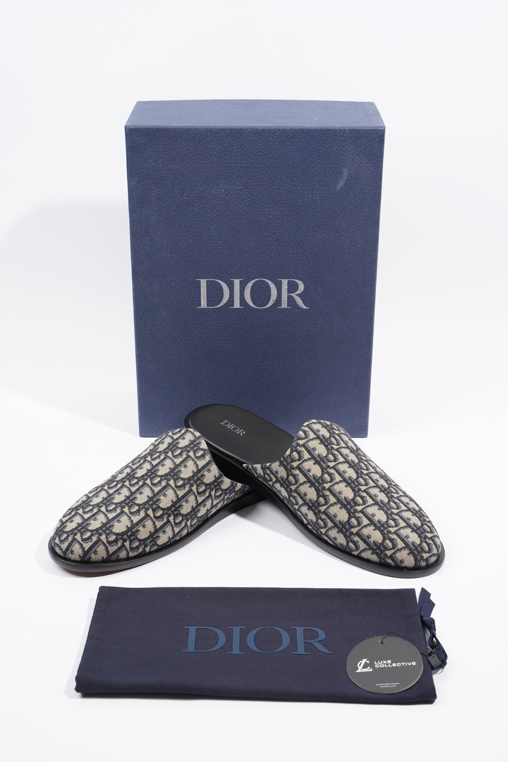 Christian Dior Mens Indior Slipper Oblique EU 46 / UK 12