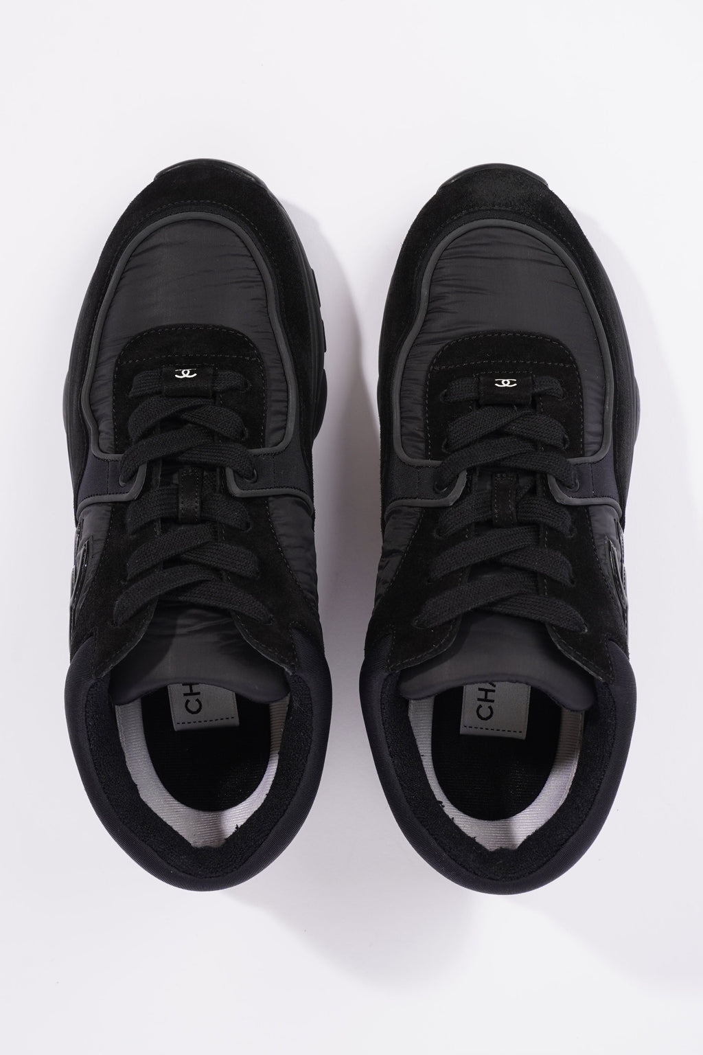 Chanel Interlocking CC Logo Black Nylon EU 37.5 UK 4.5